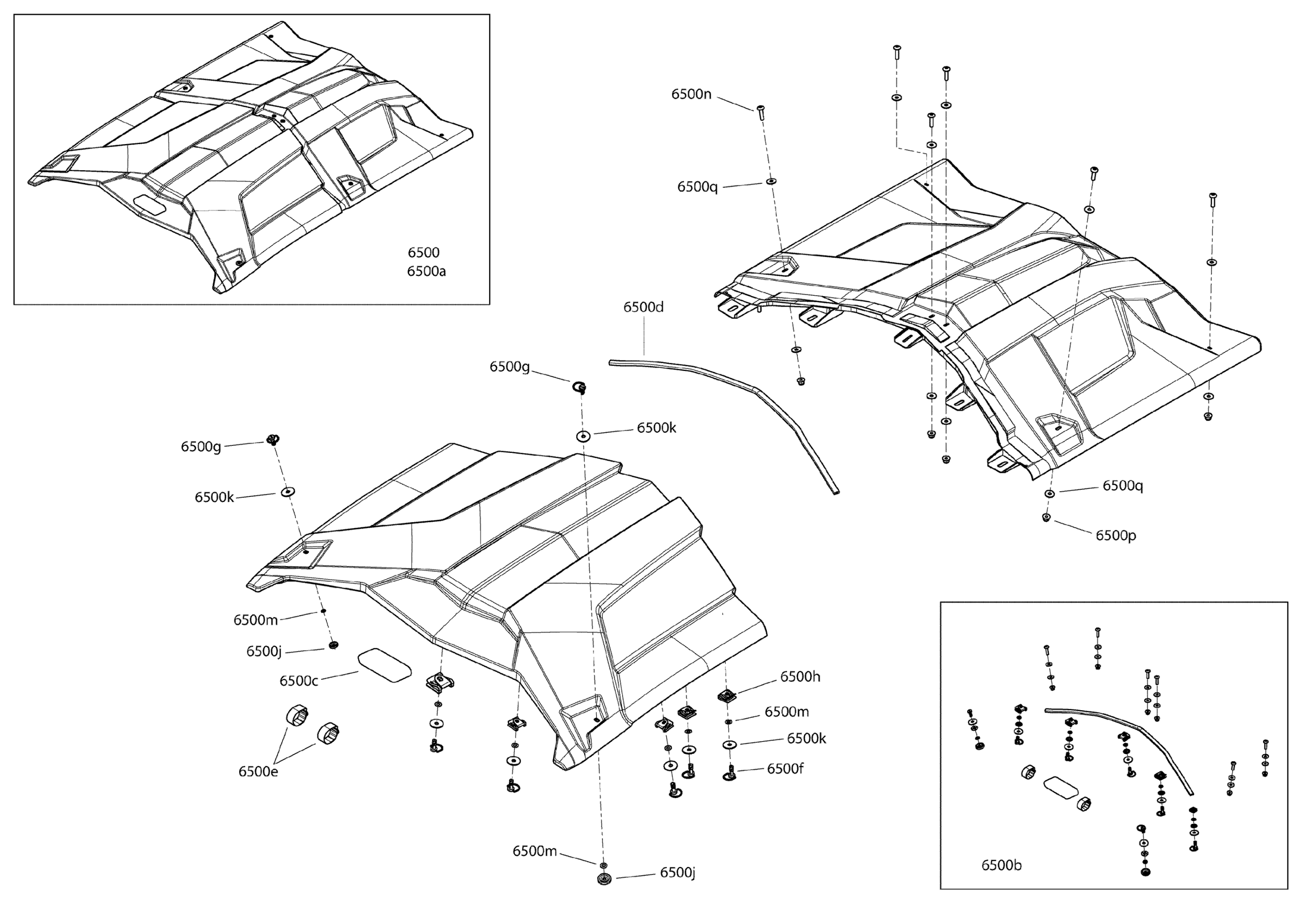 Body - Roof Section - All Colors