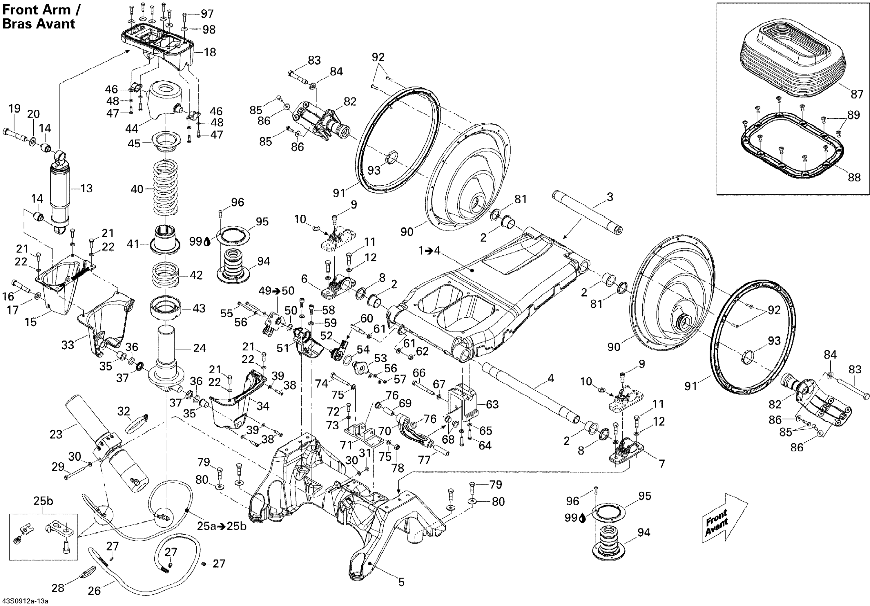 Suspension , Front Arm