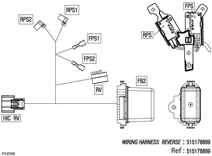 Electric - Reverse Wiring Harness - 515178899