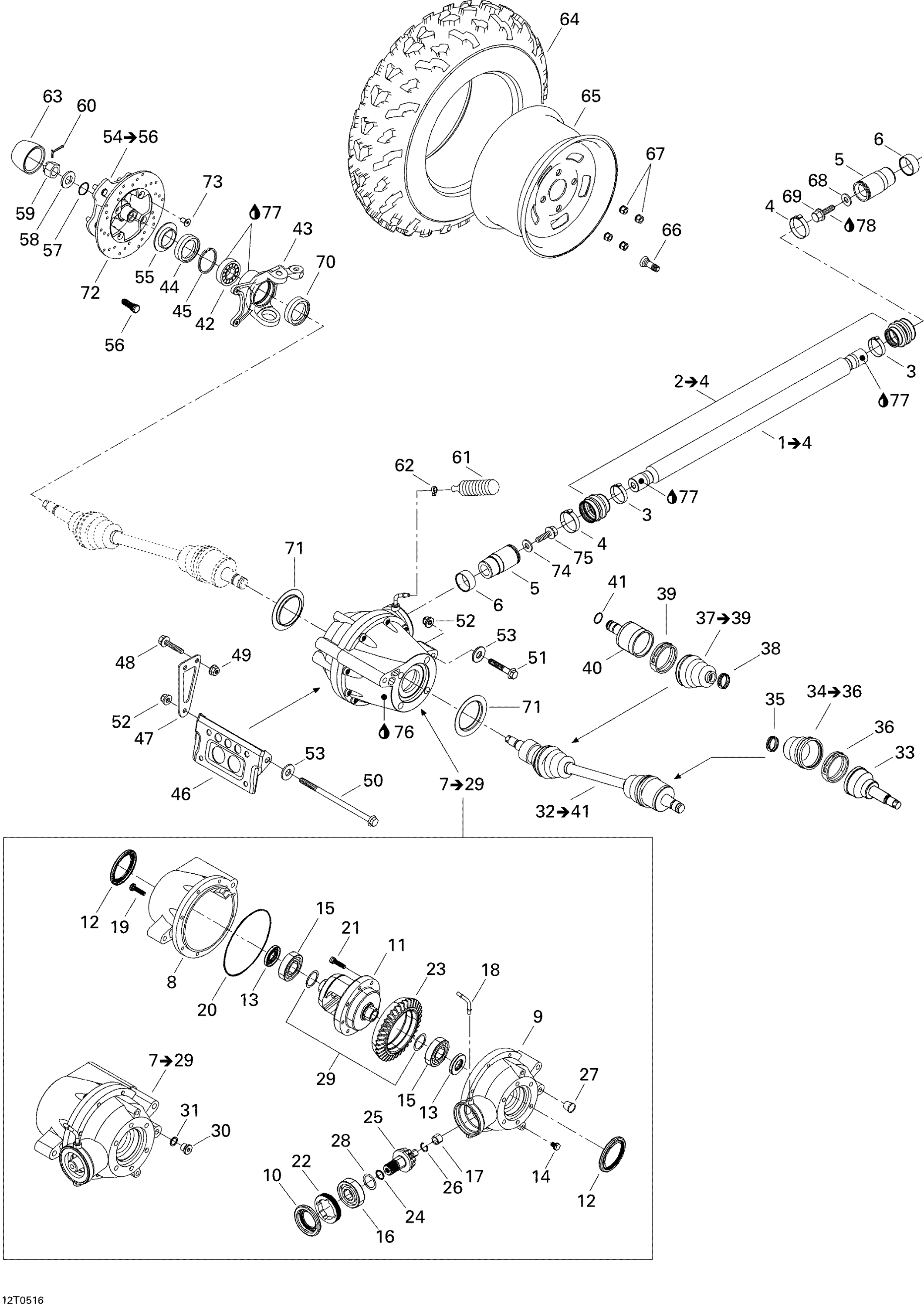 Drive System, Front