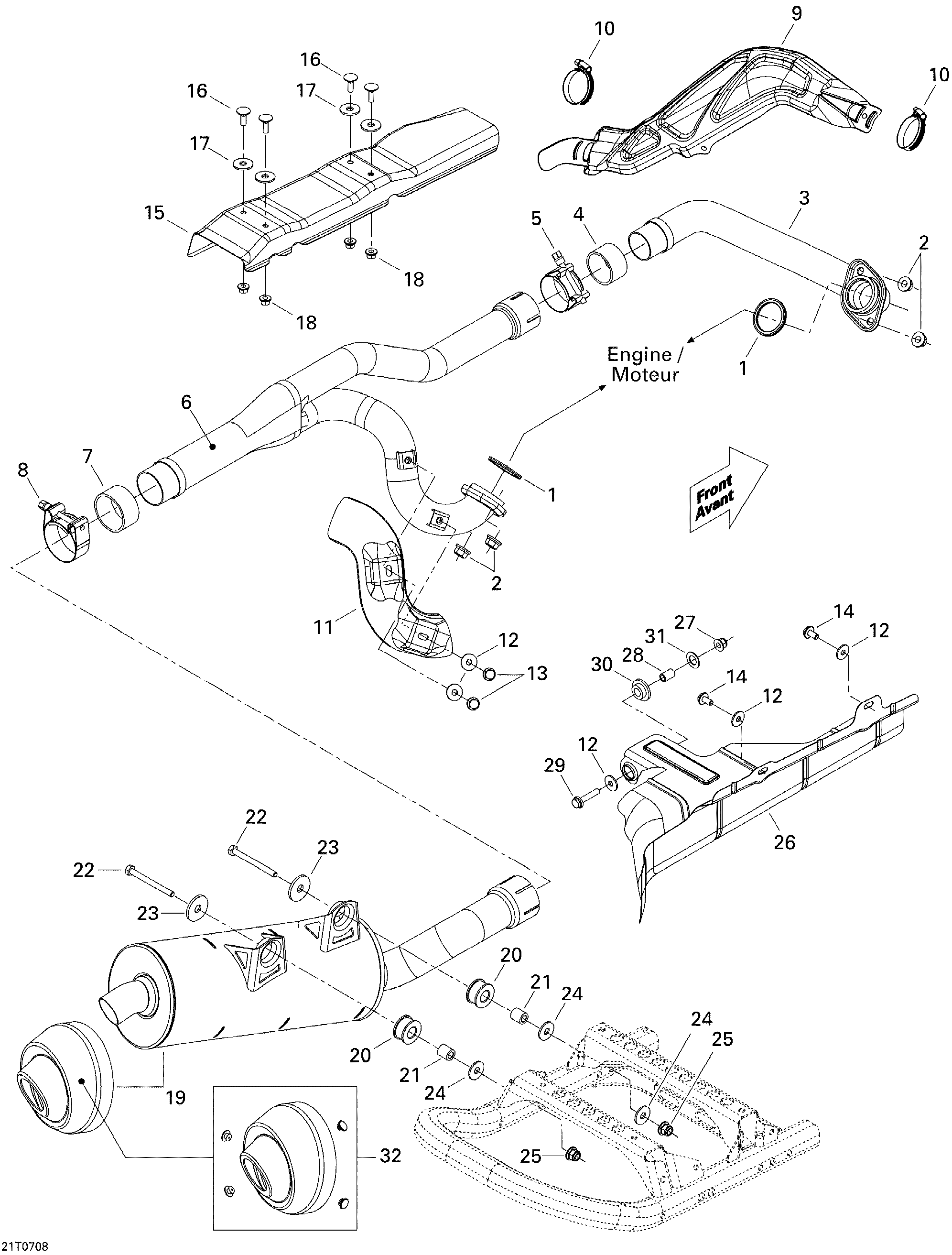 Схема узла: Exhaust System