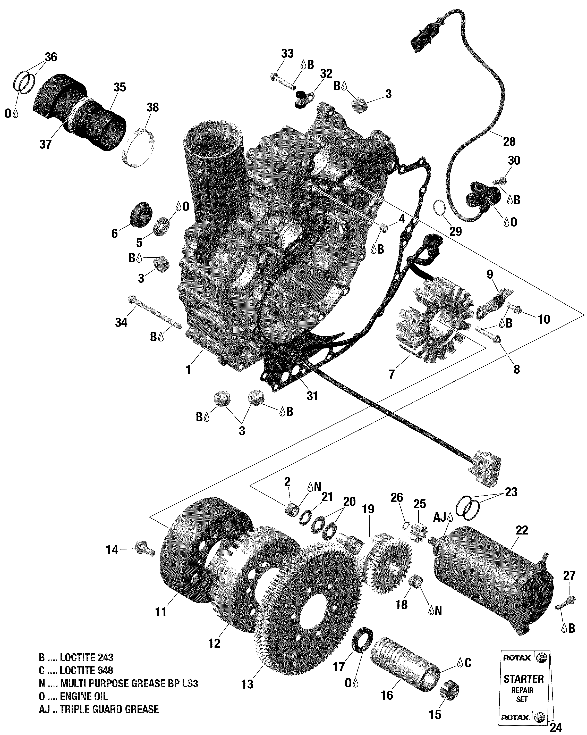 PTO Cover And Magneto