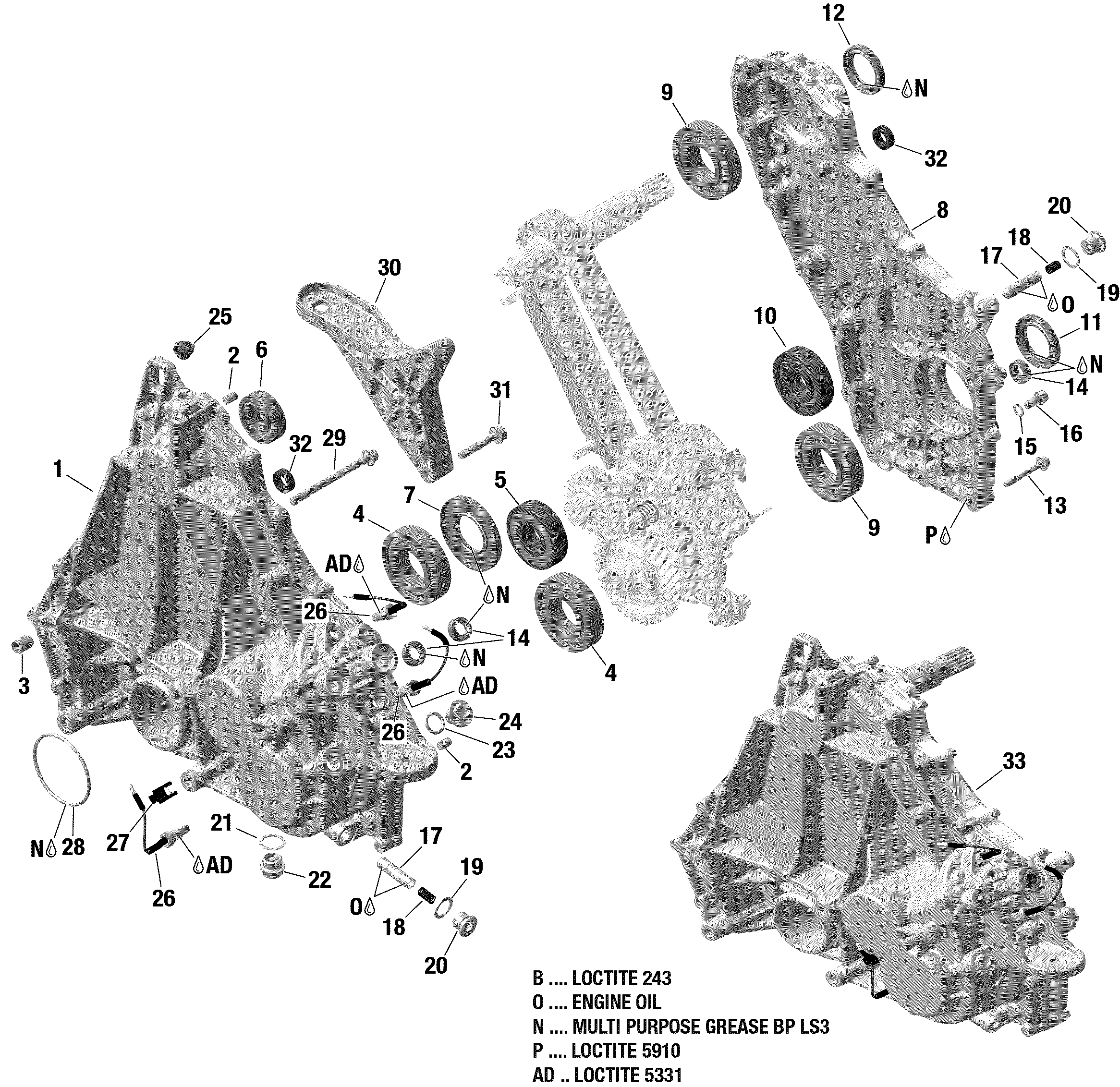 Rotax - Gearbox - Housing - 900 ACE