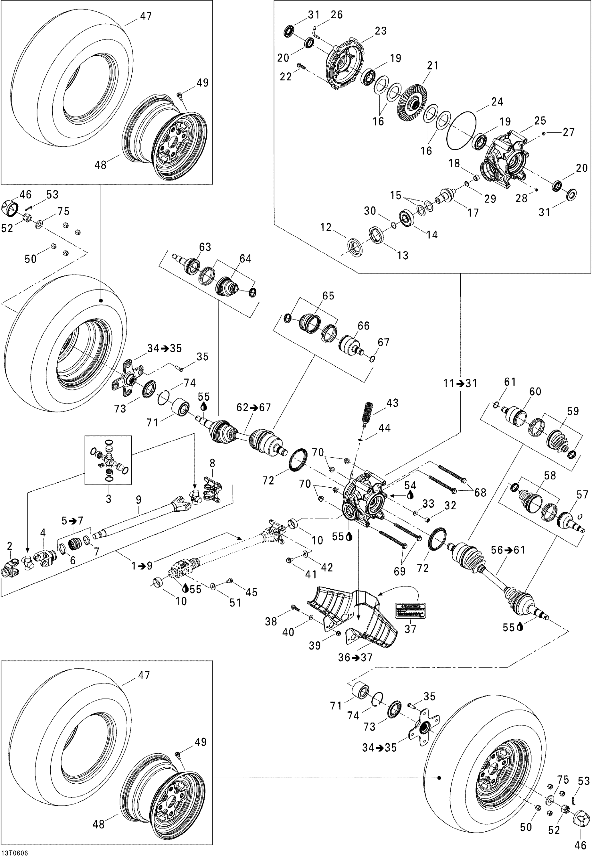 Drive System, Rear, STD