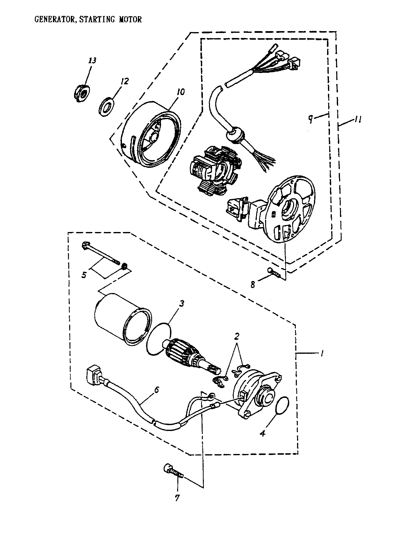 Generator, Starting Motor 170-12