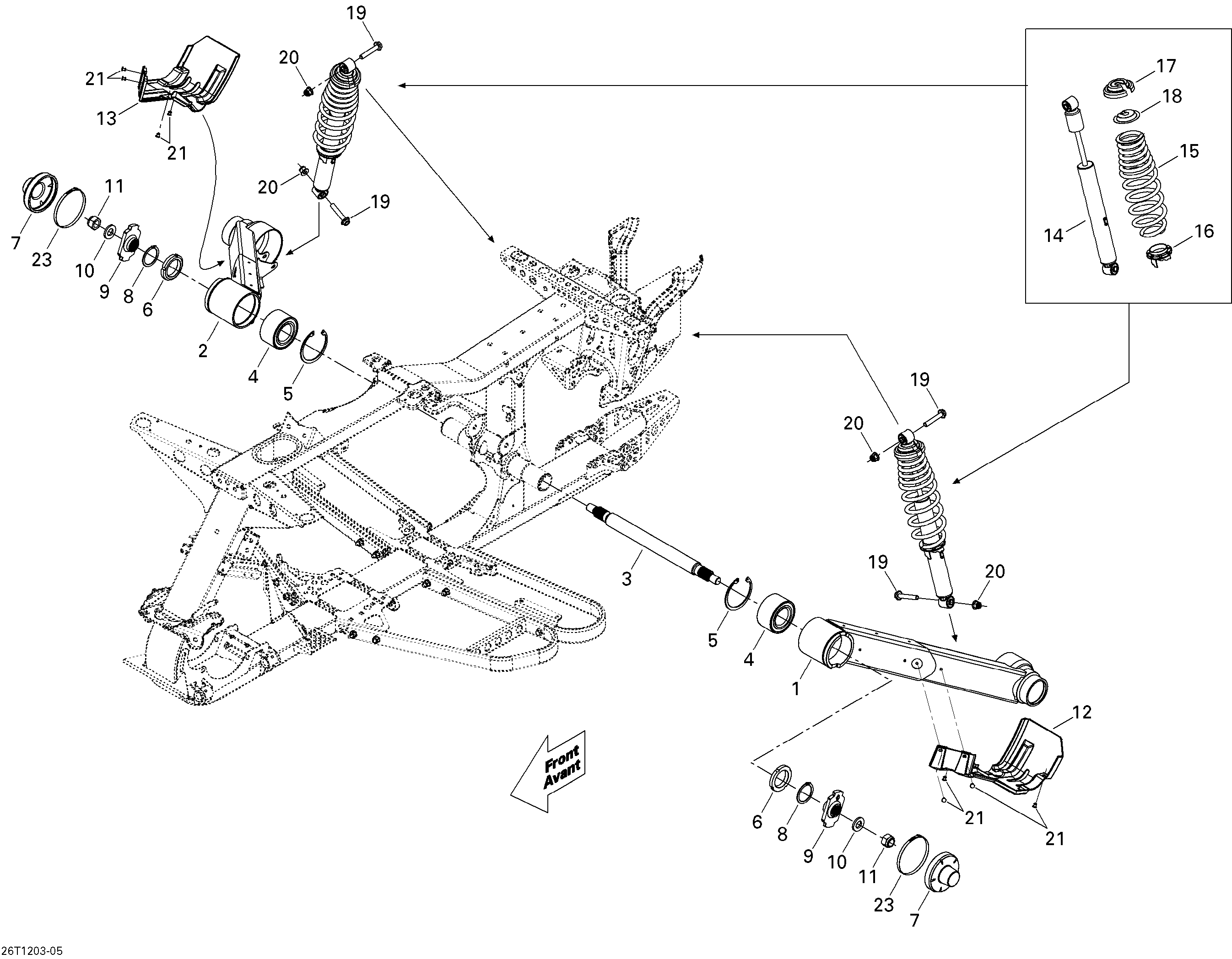 Схема узла: Rear Suspension