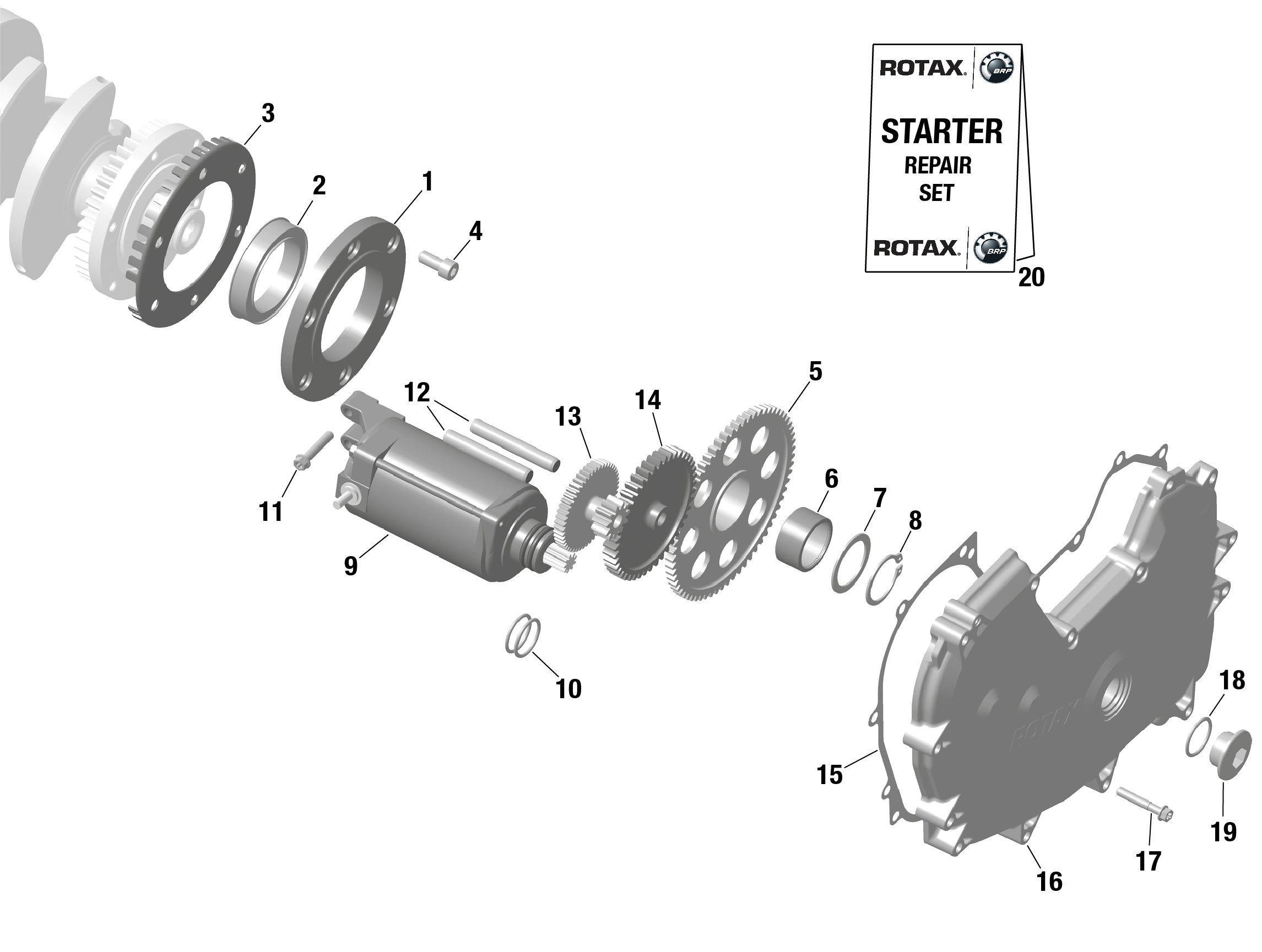 Схема узла: ROTAX - E-Starter