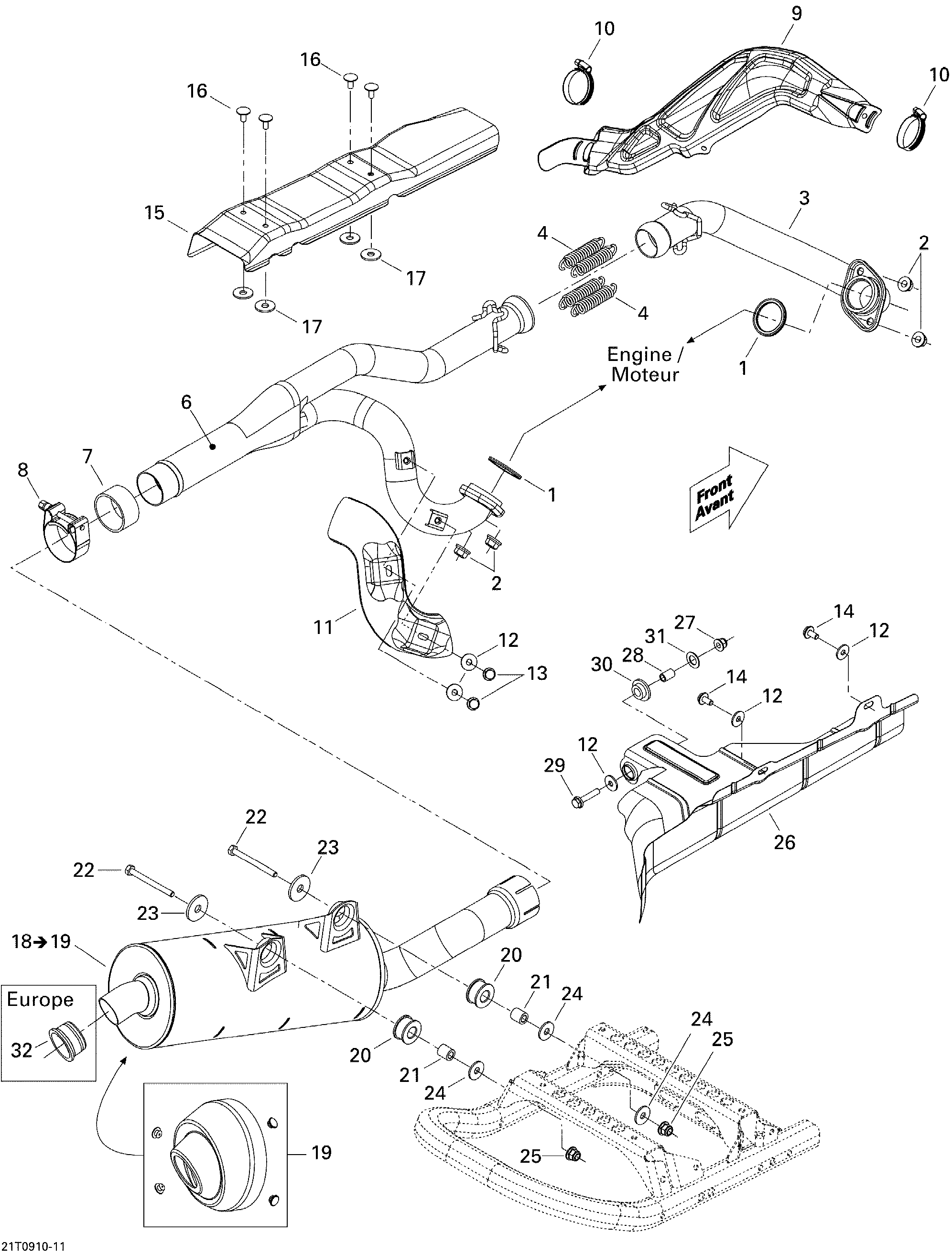 Схема узла: Exhaust System