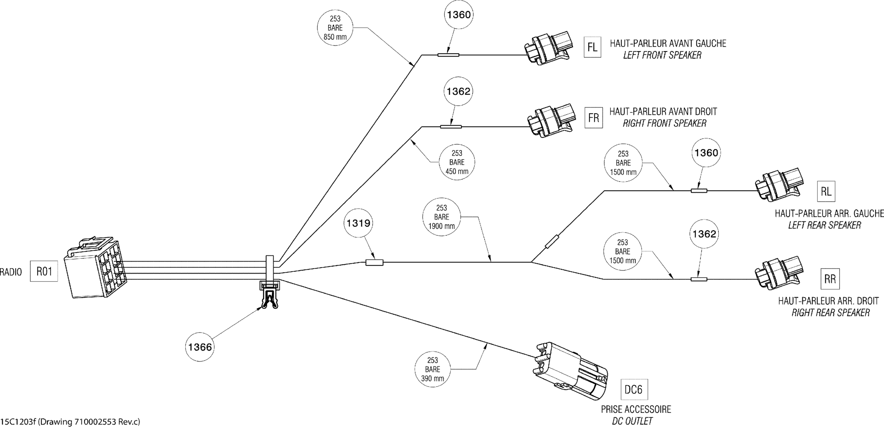 Electrical Harness Radio