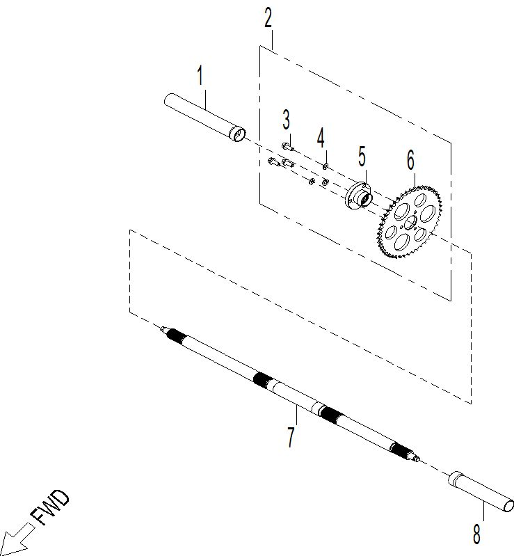 Drive - Rear Wheel Axle 70