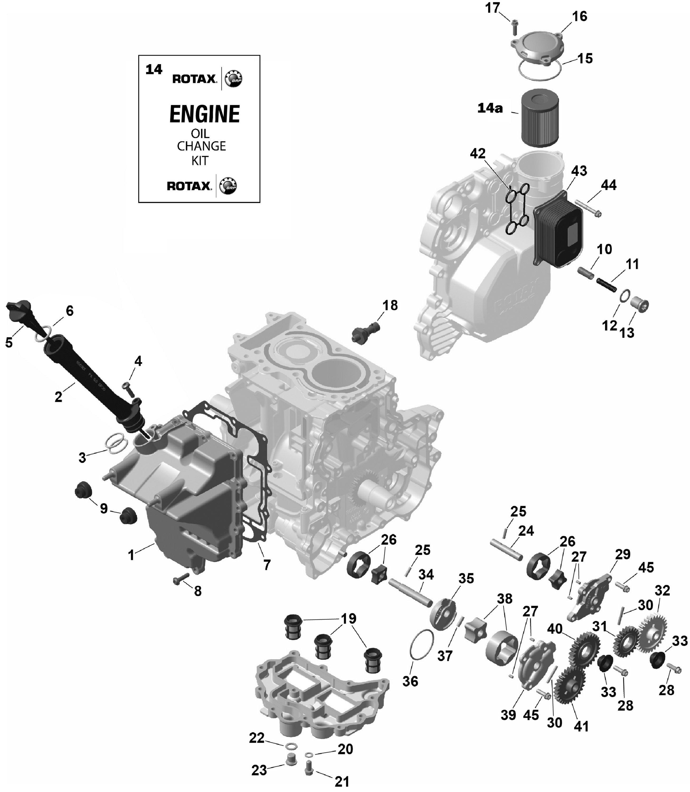 Схема узла: ROTAX - Engine Lubrication