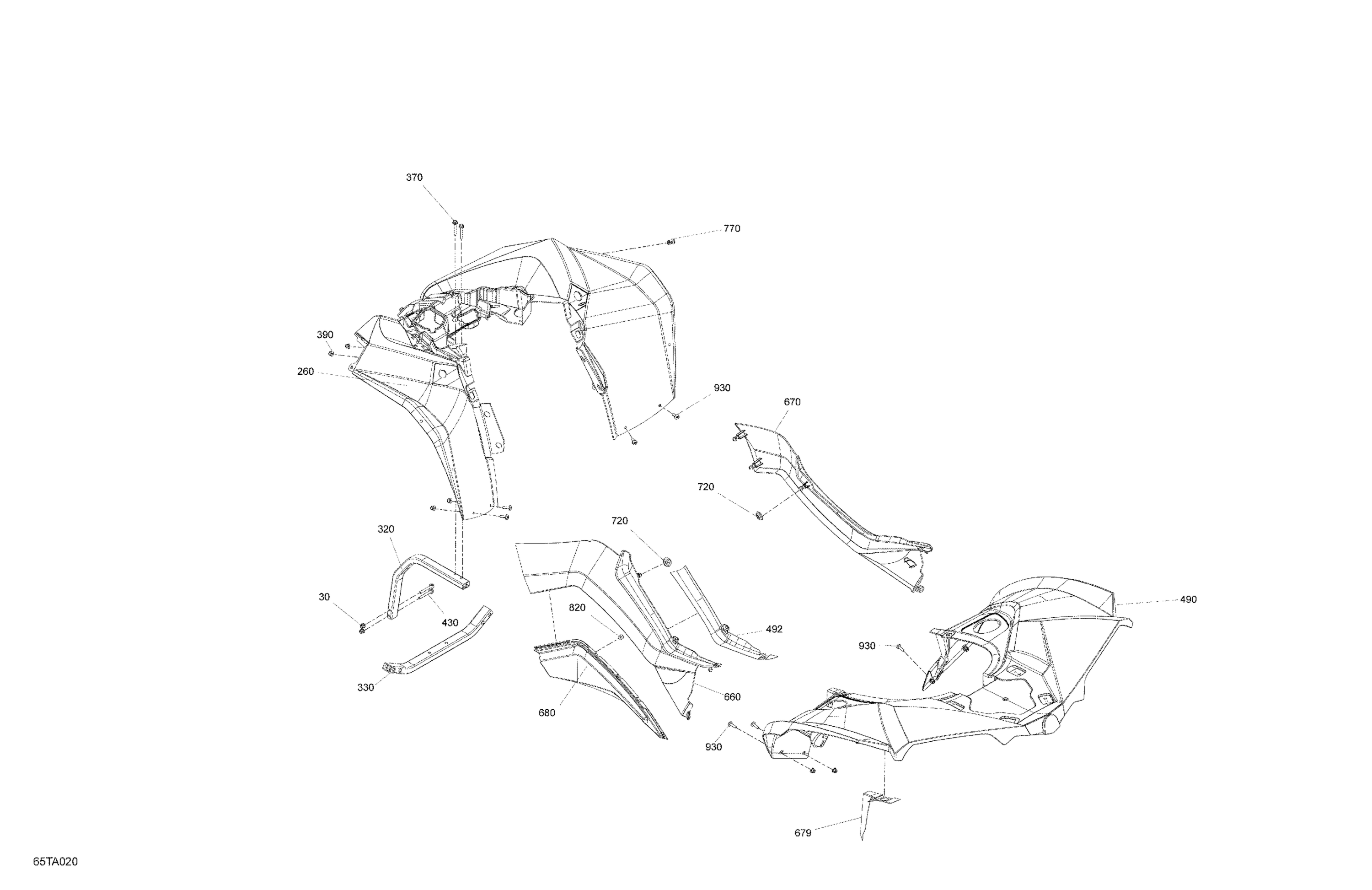 Схема узла: Body - Fender Kit