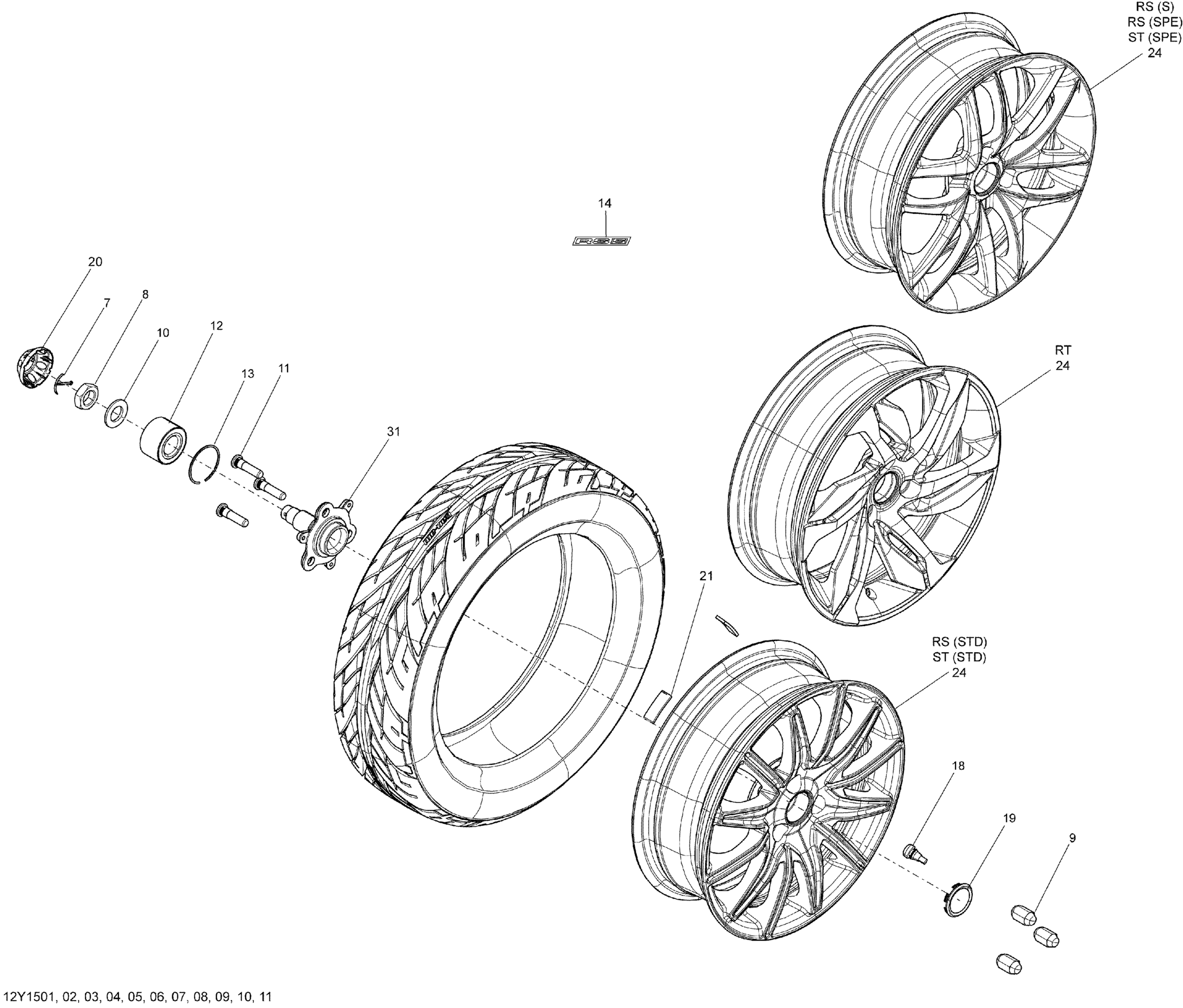 Drive System, Front _12Y1508