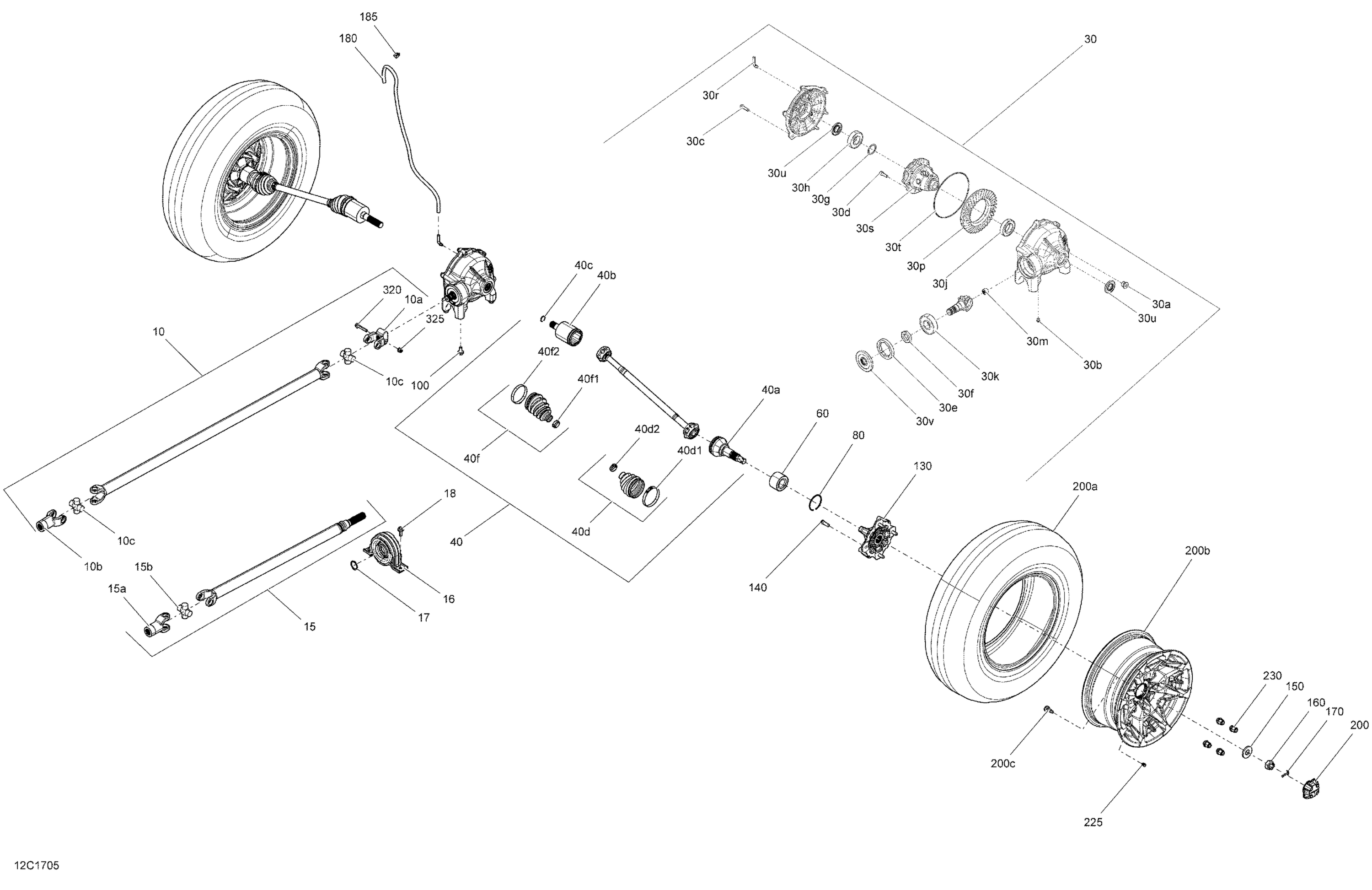 Drive System, Front - All Models