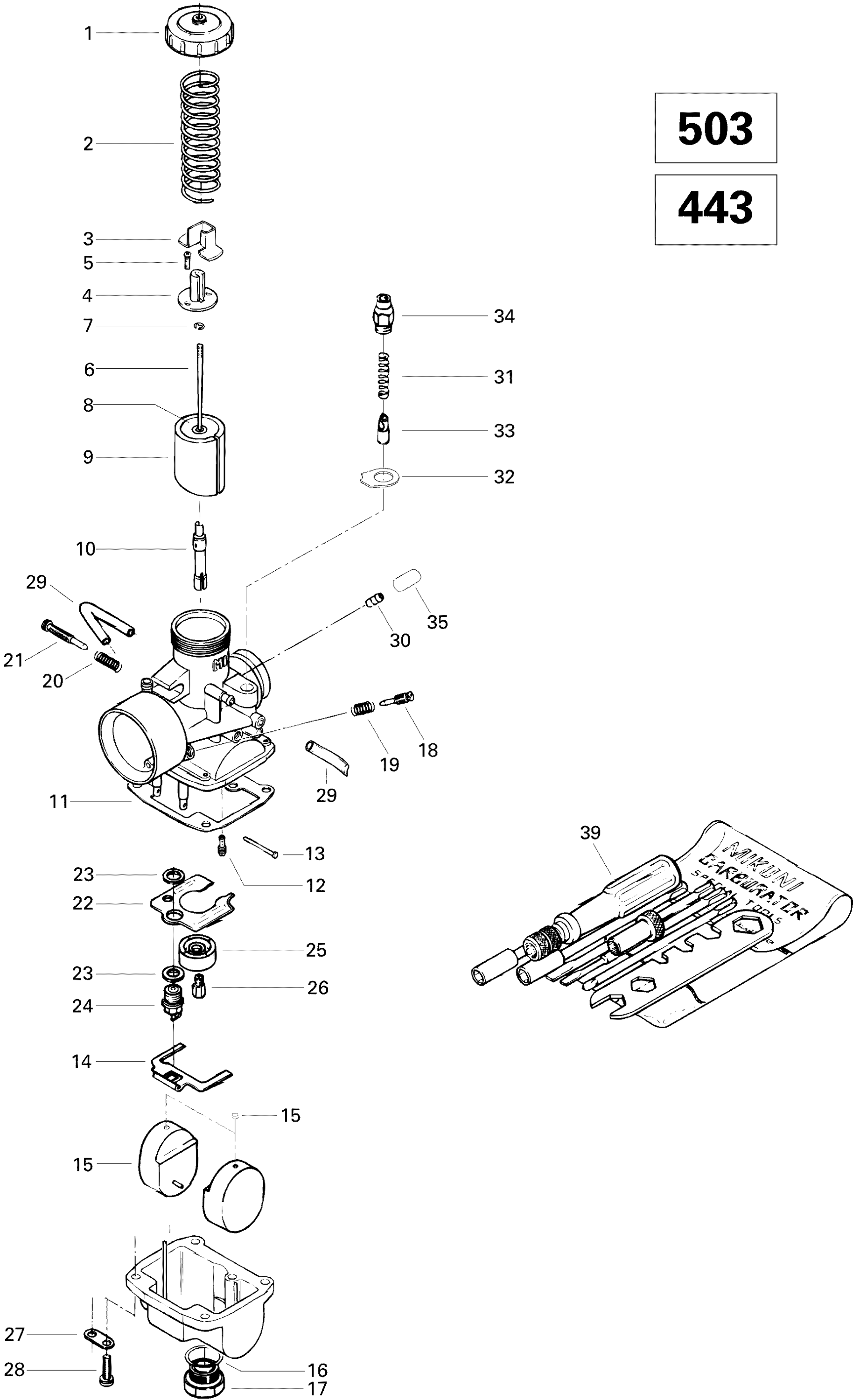 Схема узла: Carburetor 503