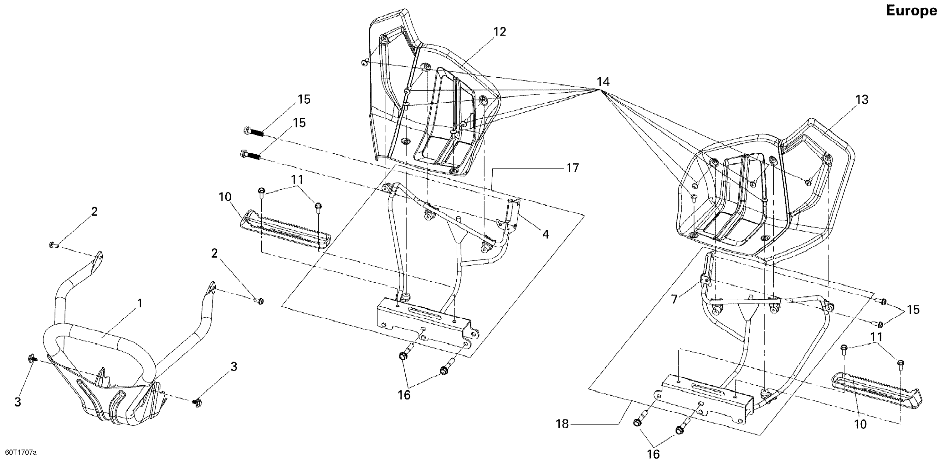 Front Bumper And Footrests , International