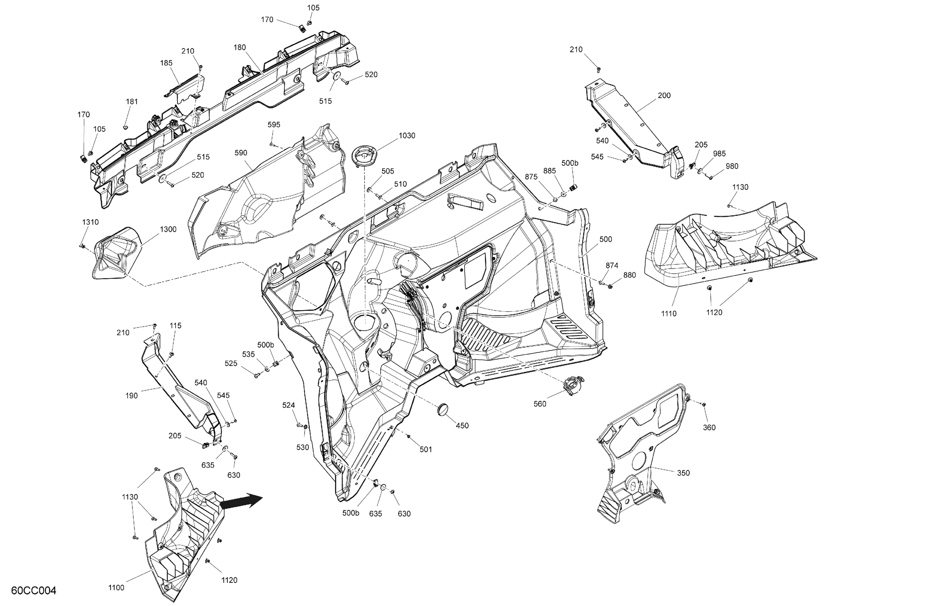 Cab Interior - Firewall