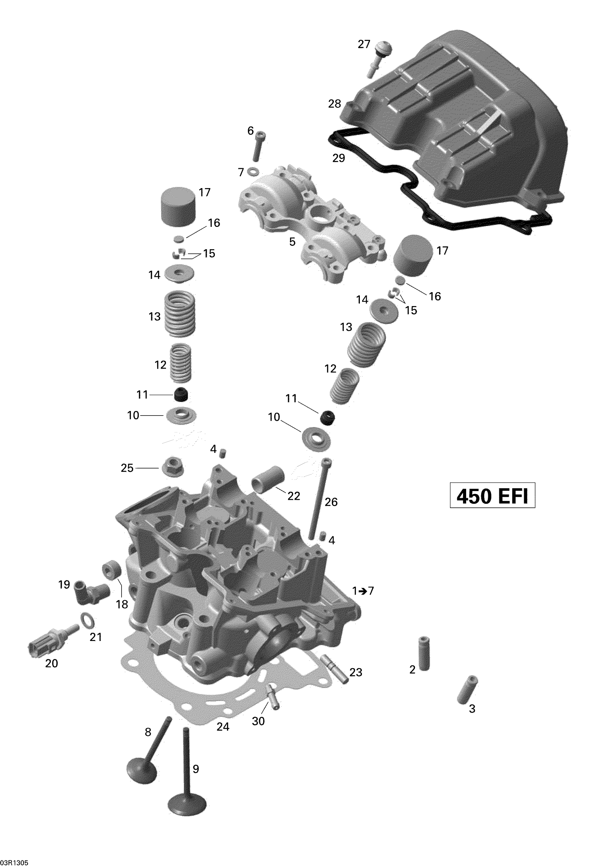 Схема узла: Cylinder Head