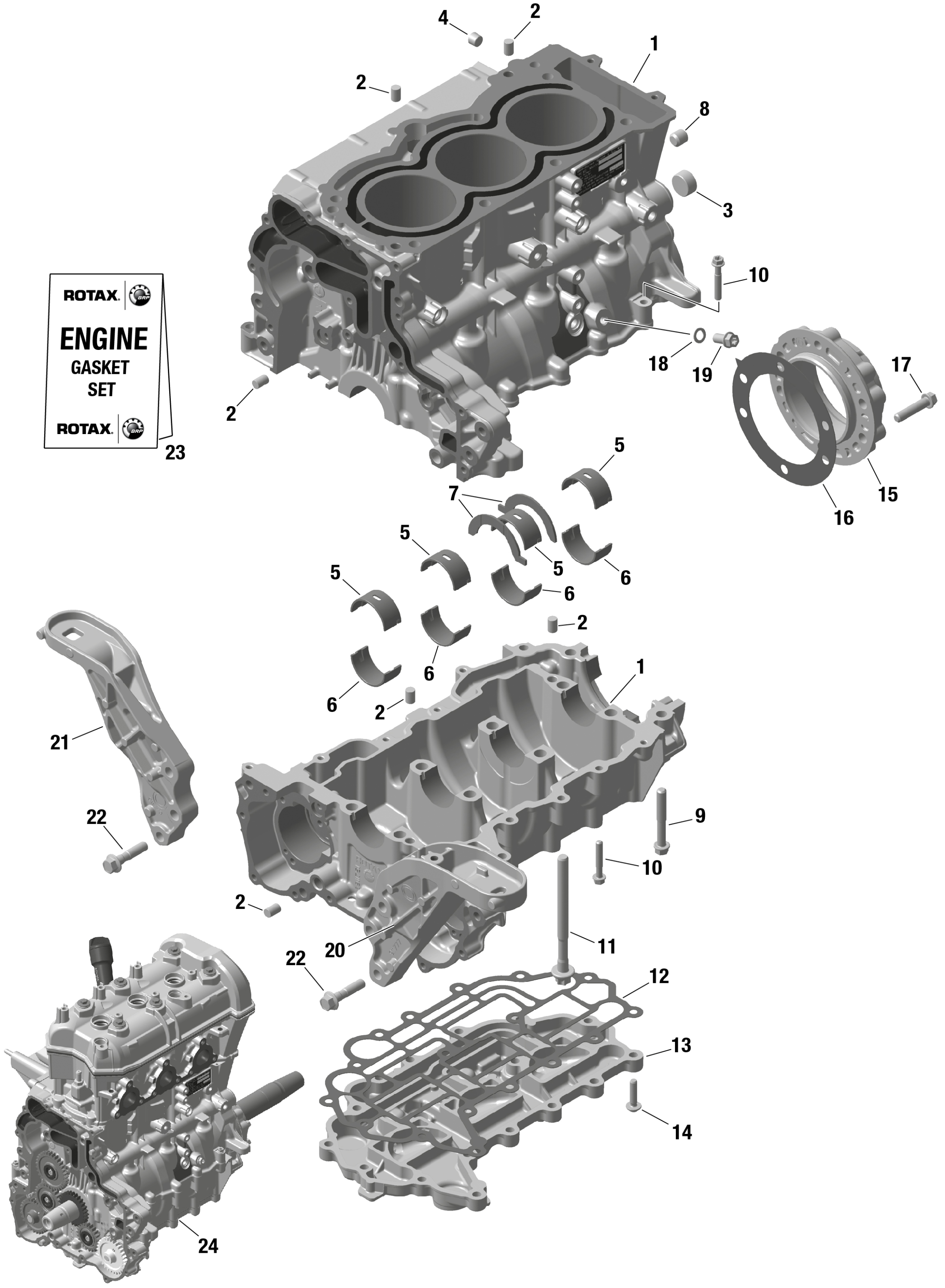 ROTAX - Crankcase