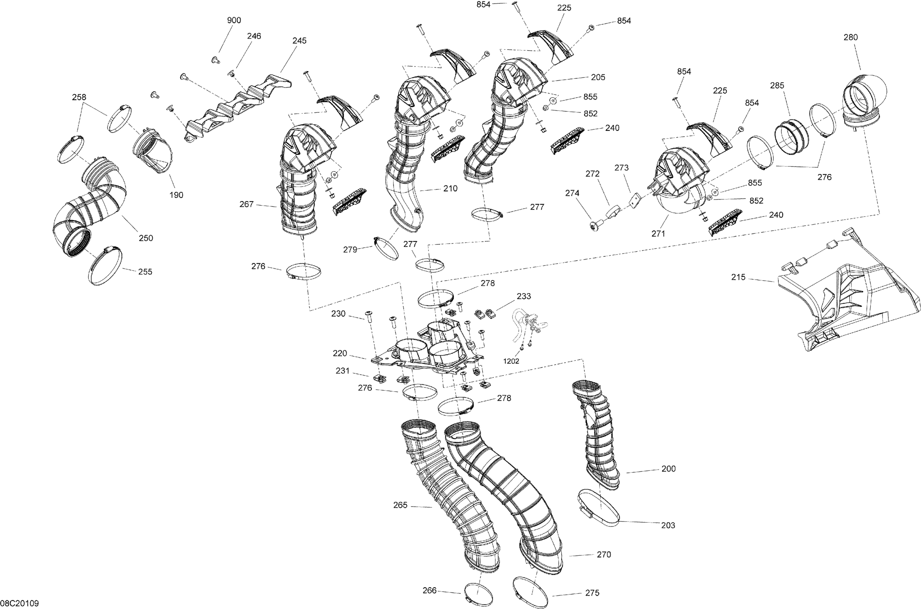 Engine - Vehicule - Air Duct