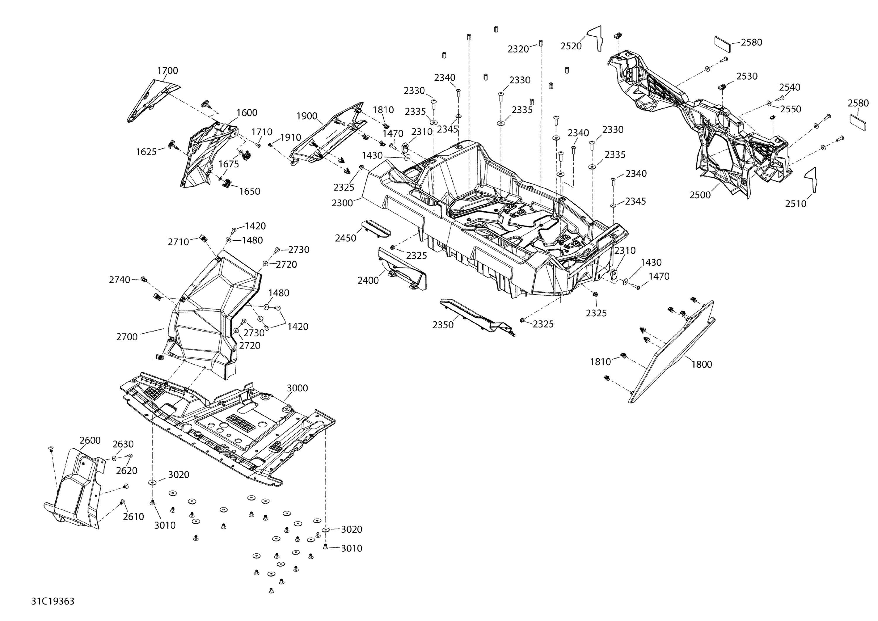 Body Maverick Trail - 800  -  Rear Section