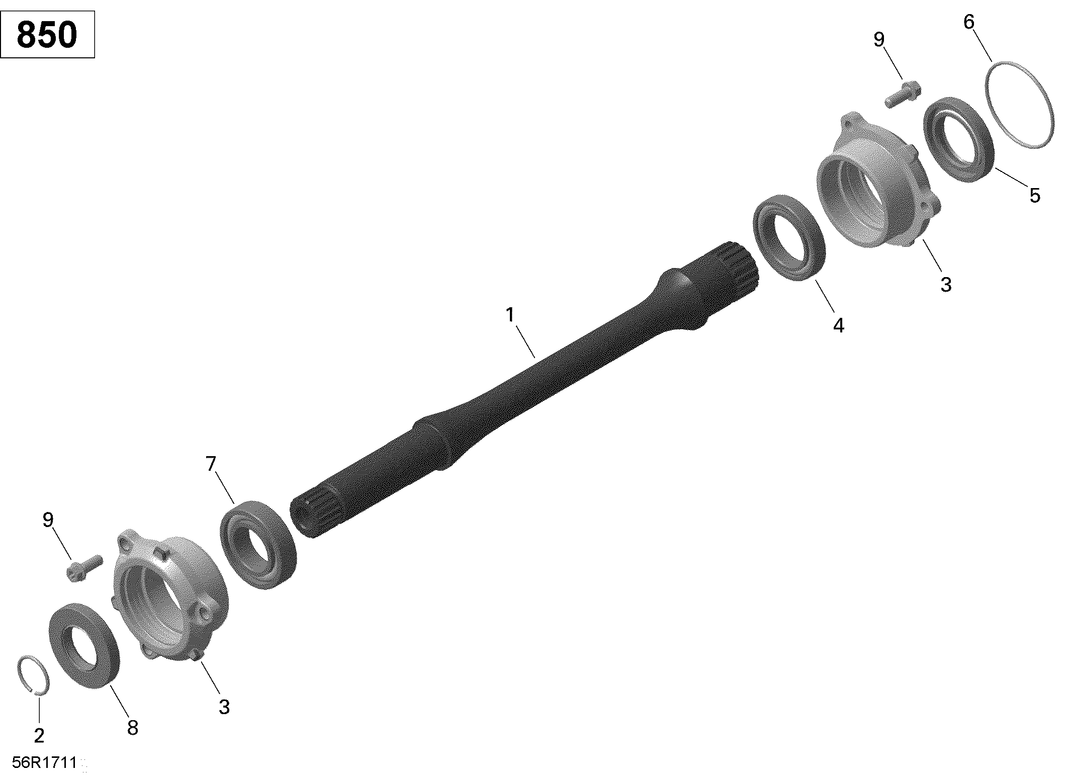 Rotax - Drive Shaft - 850 EFI