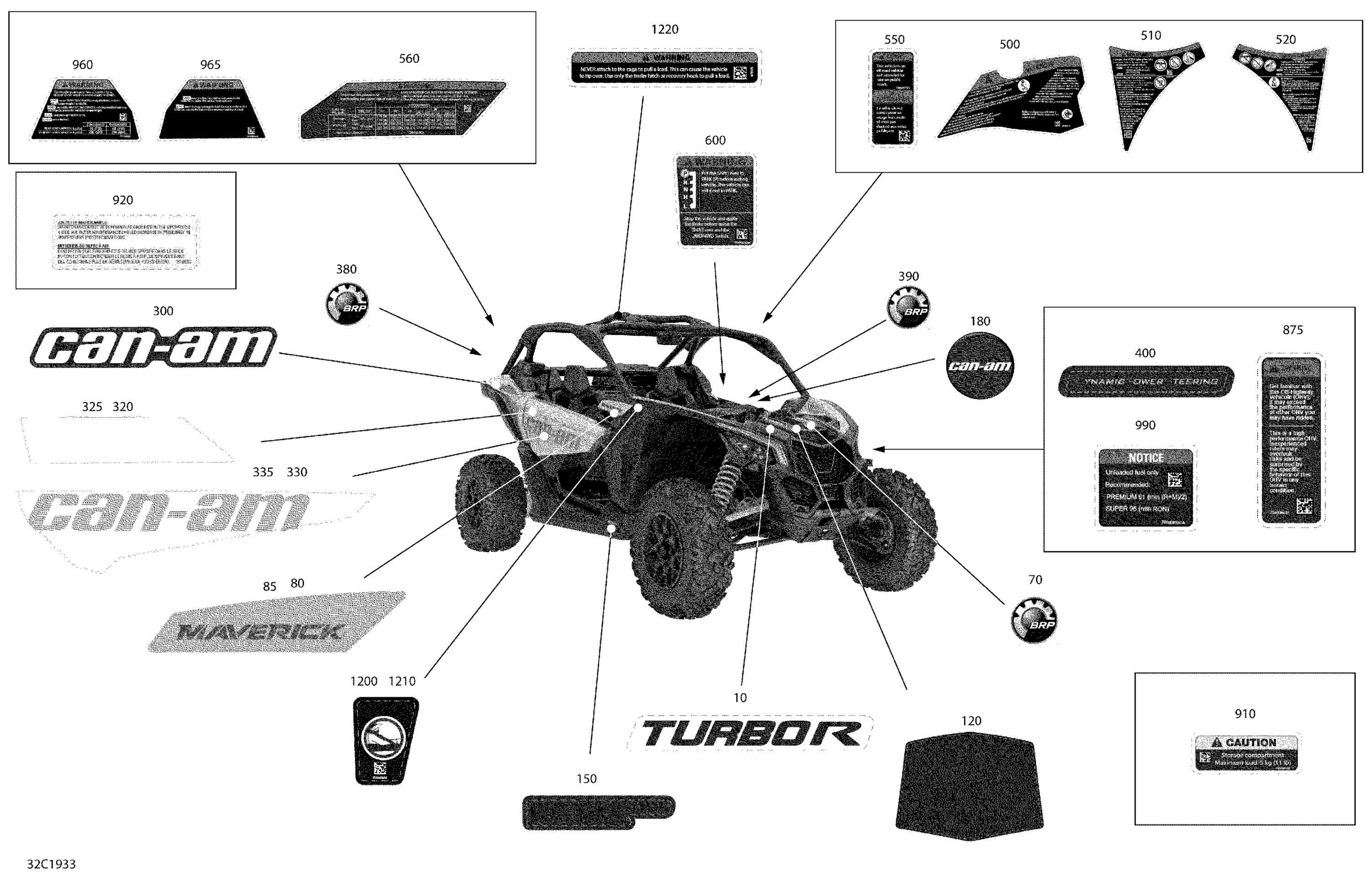 Схема узла: Decals - Turbo R - Package STD