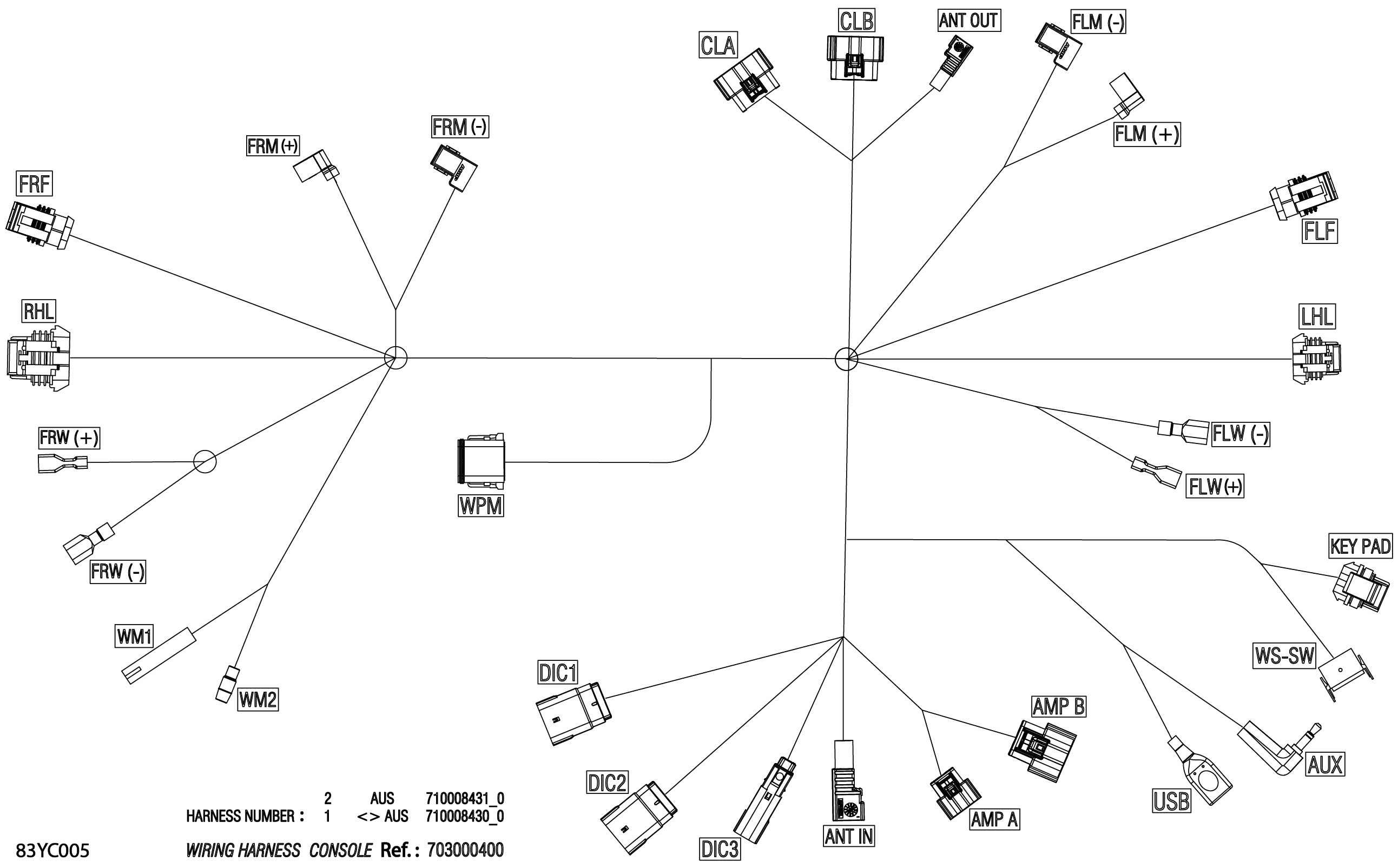 Electric - Console Wiring Harness