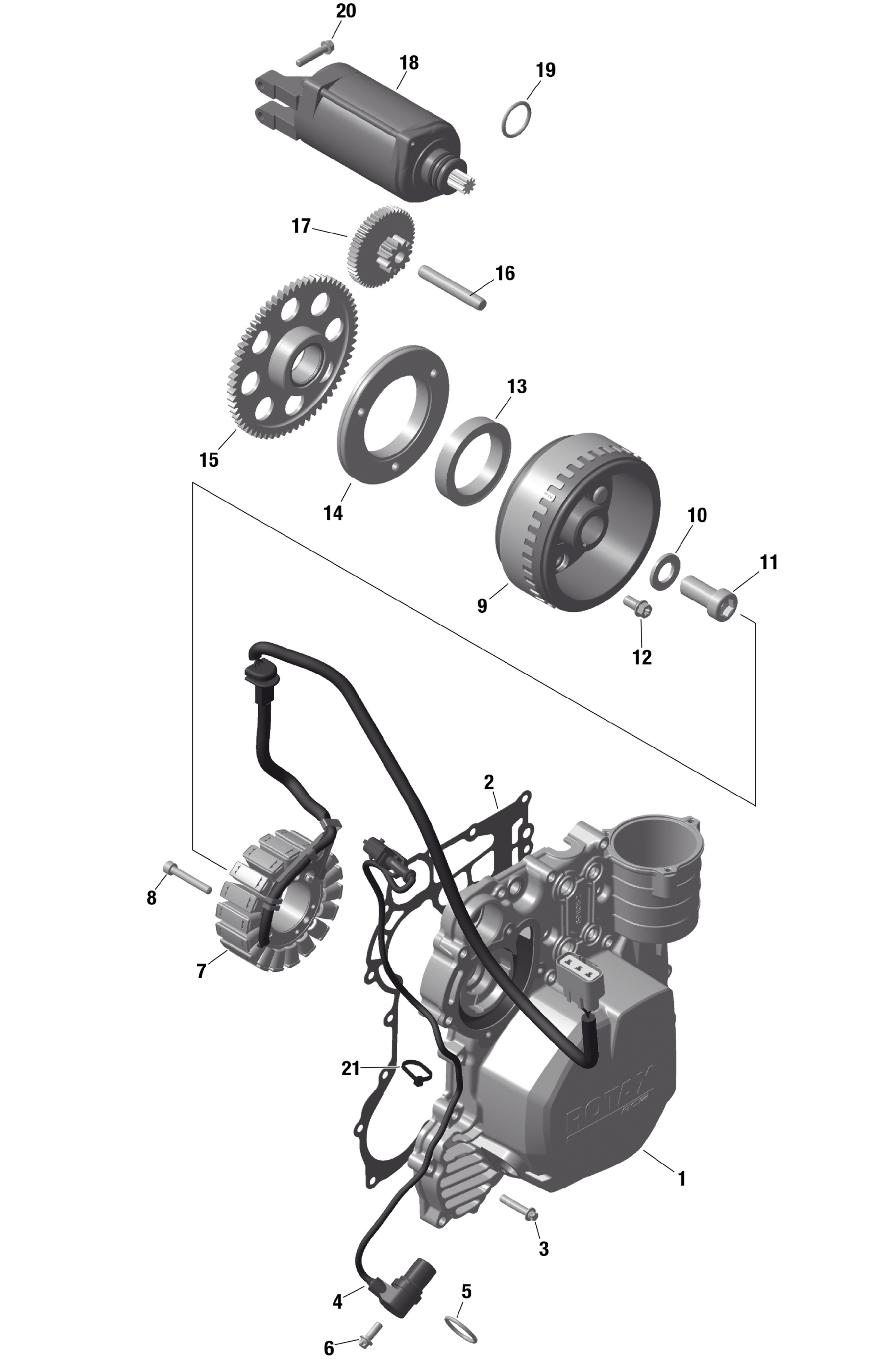 ROTAX - Magneto and Electric Starter