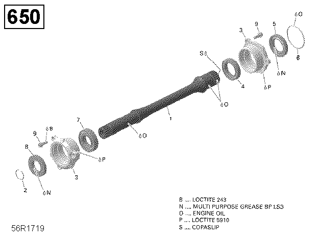 Drive Shaft - 650 EFI