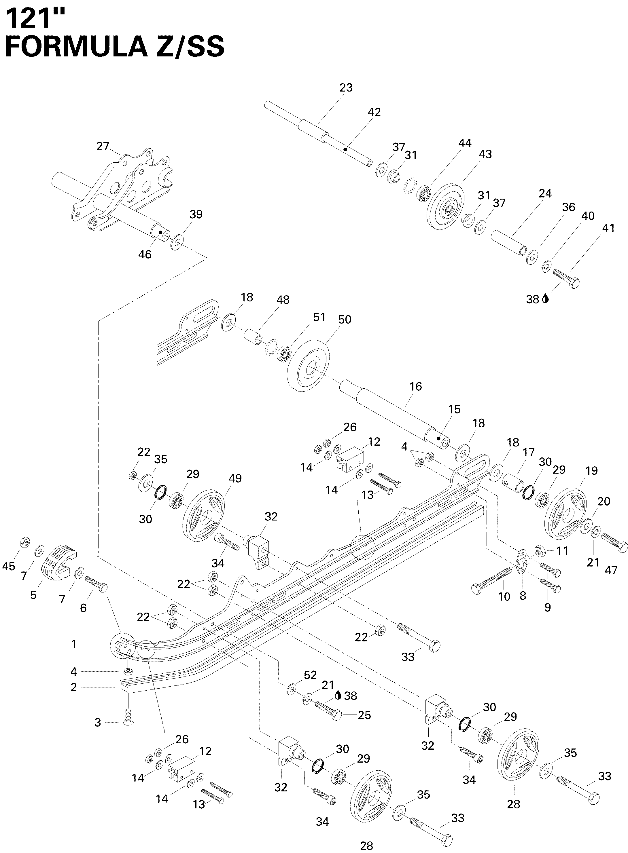 Схема узла: Rear Suspension