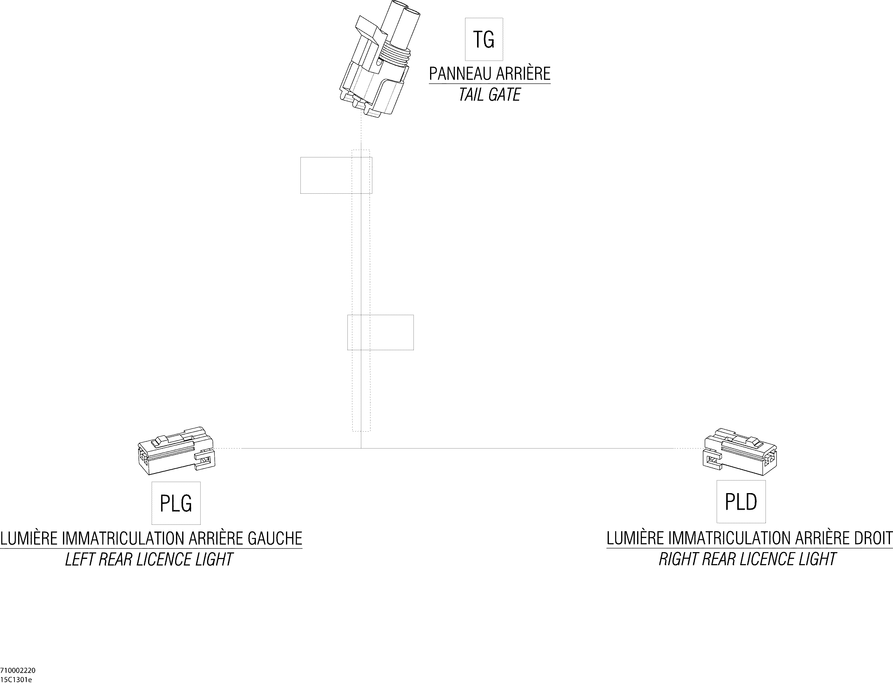 Electrical Harness Tail Gate, EUROPE