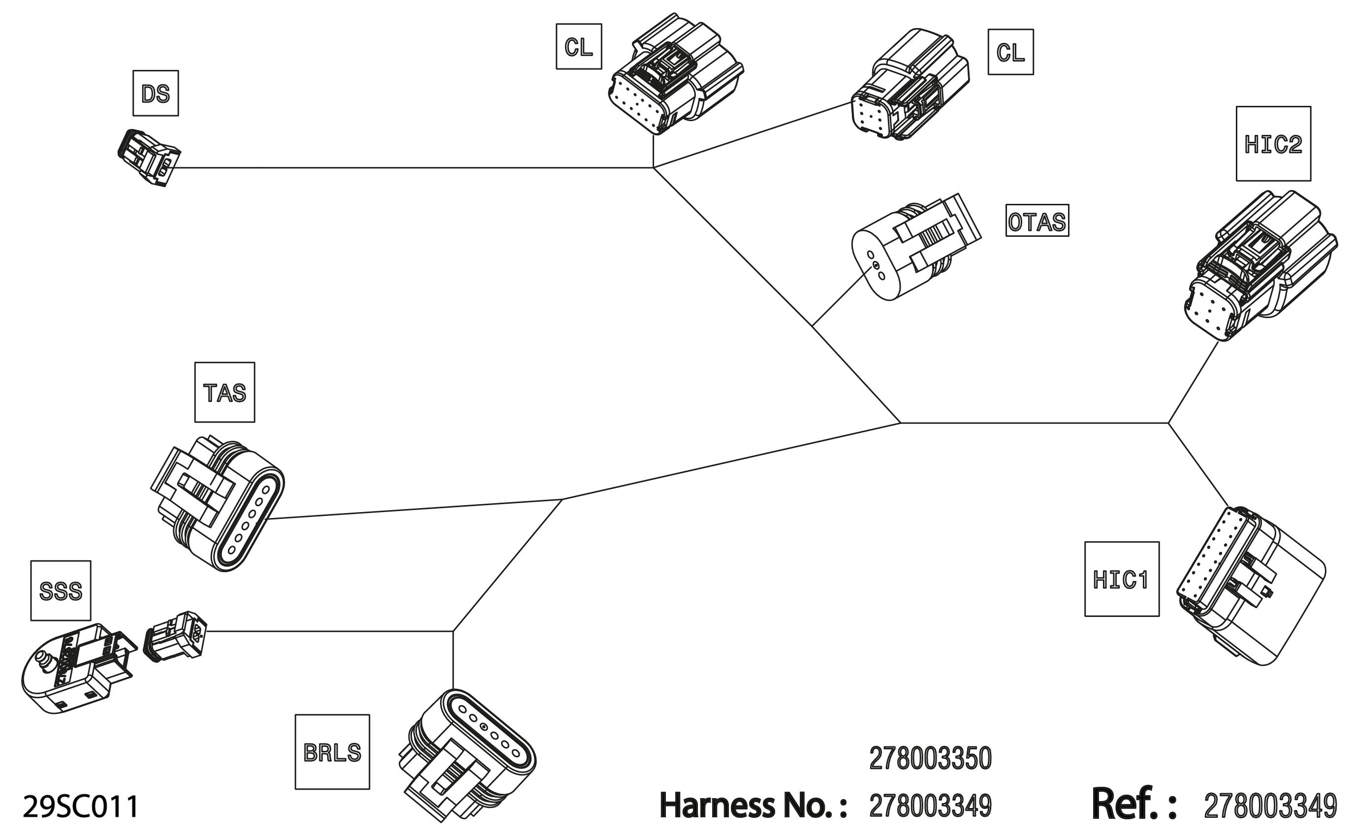 Electric - Steering Wiring Harness - 278003349