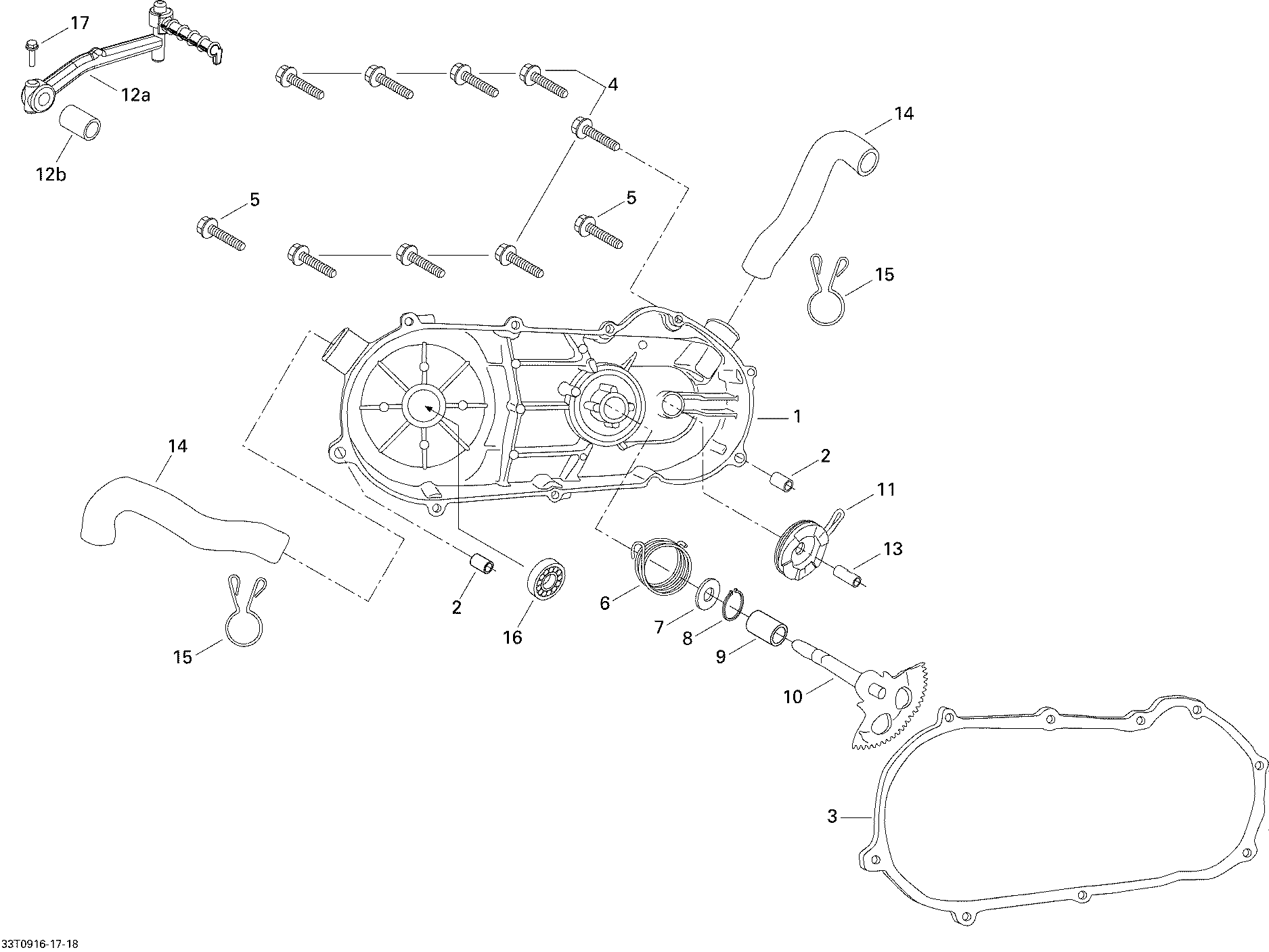 CVT Cover And Kick Stater