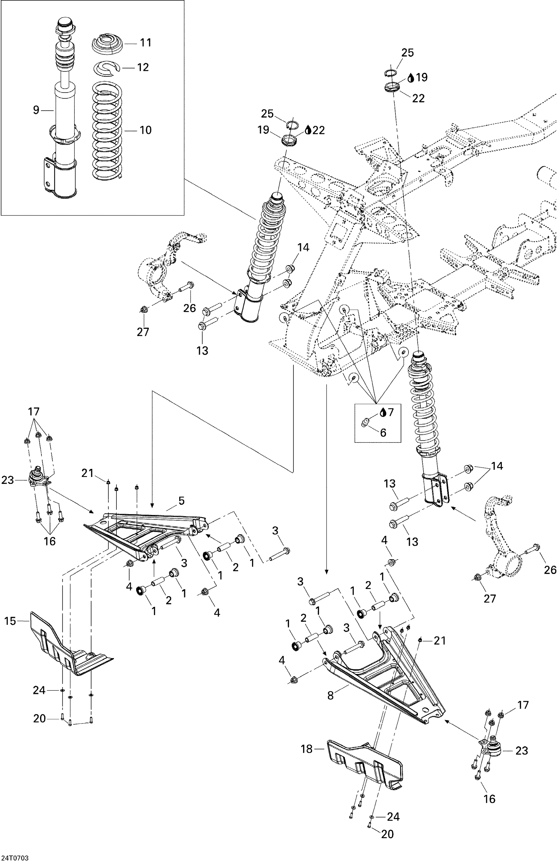 Схема узла: Front Suspension