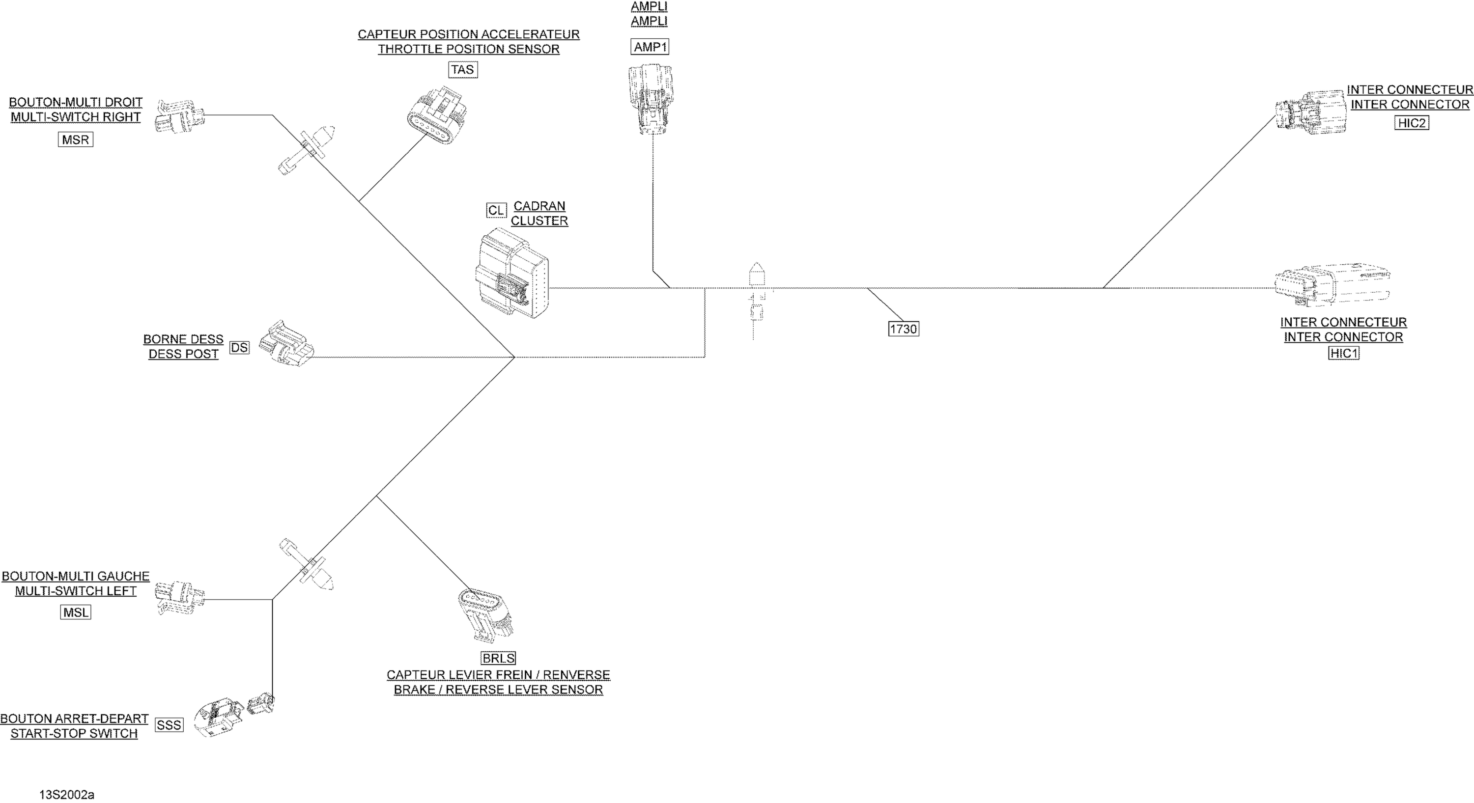 Схема узла: Electrical Harness Steering 278003780