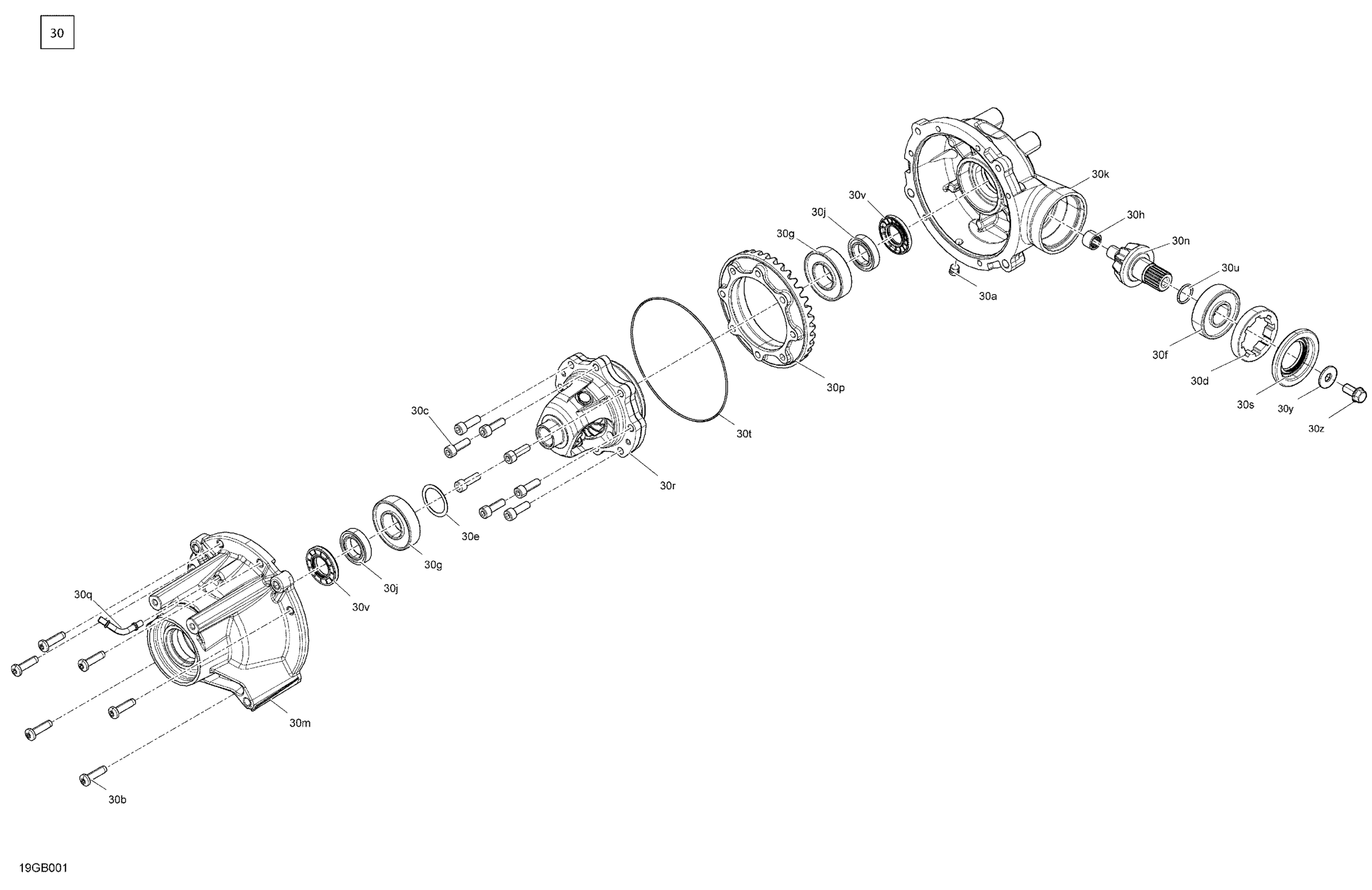 Схема узла: Drive - Front - Differential Parts