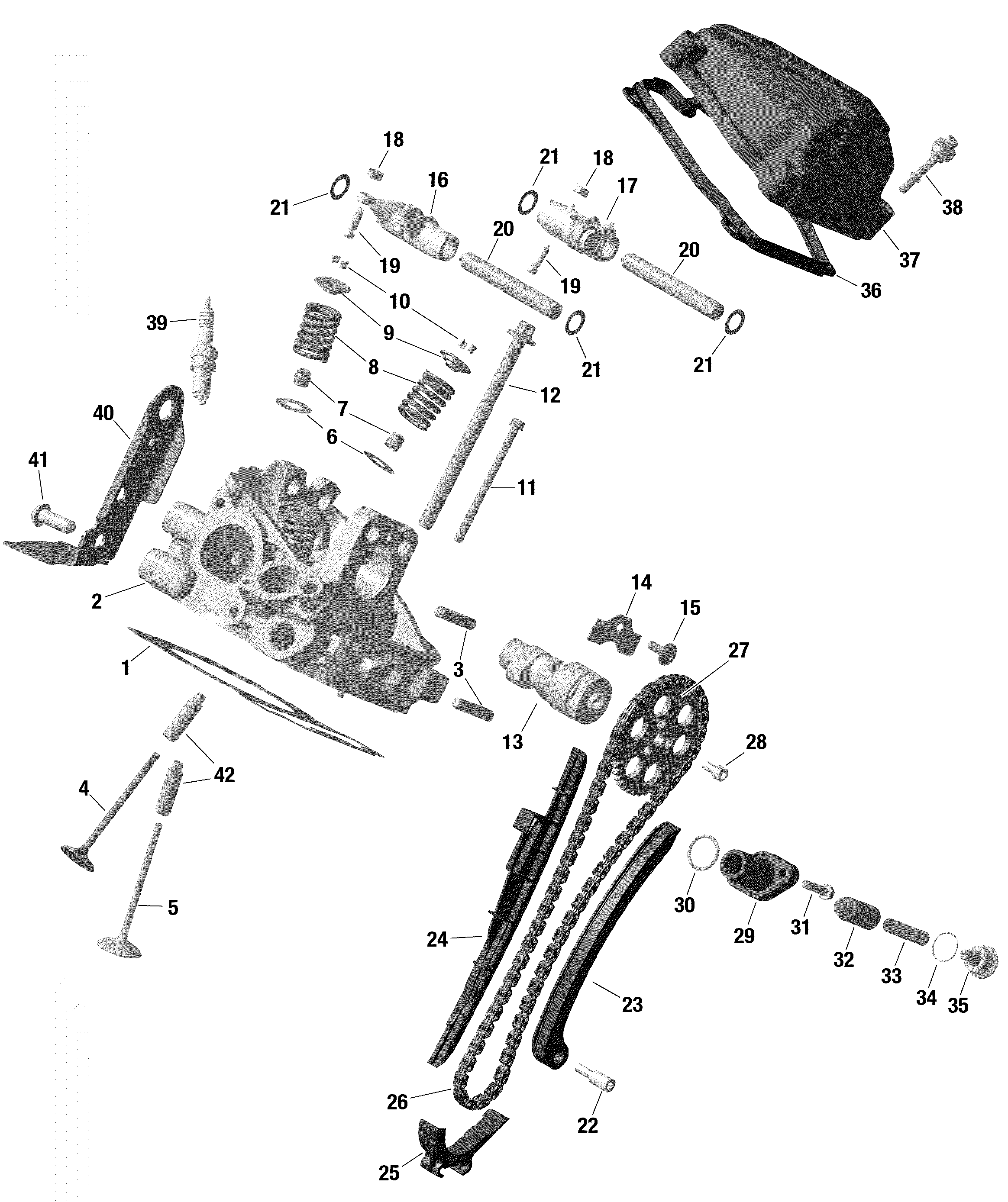 Rotax - Cylinder Head, Rear