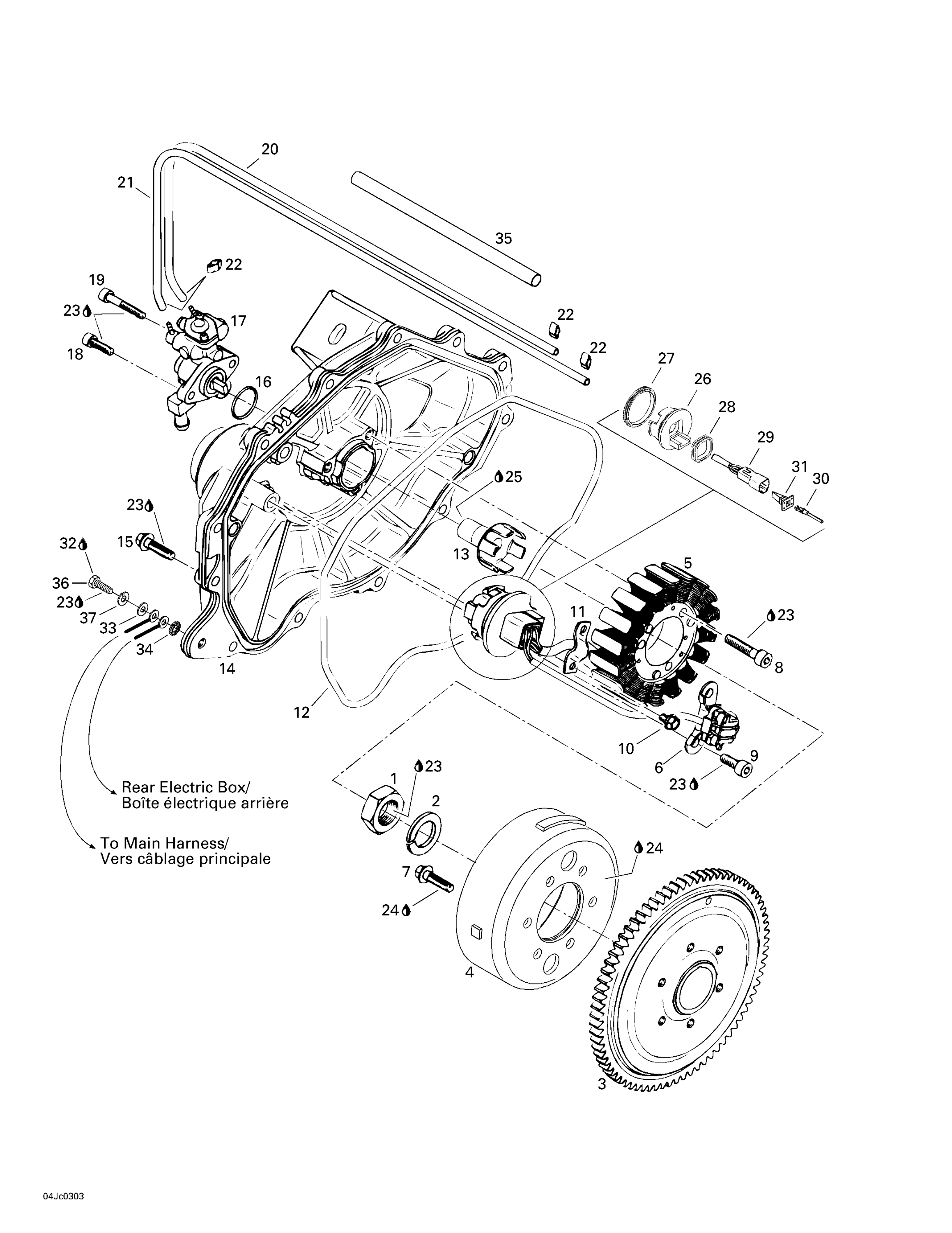 Magneto, Oil Pump