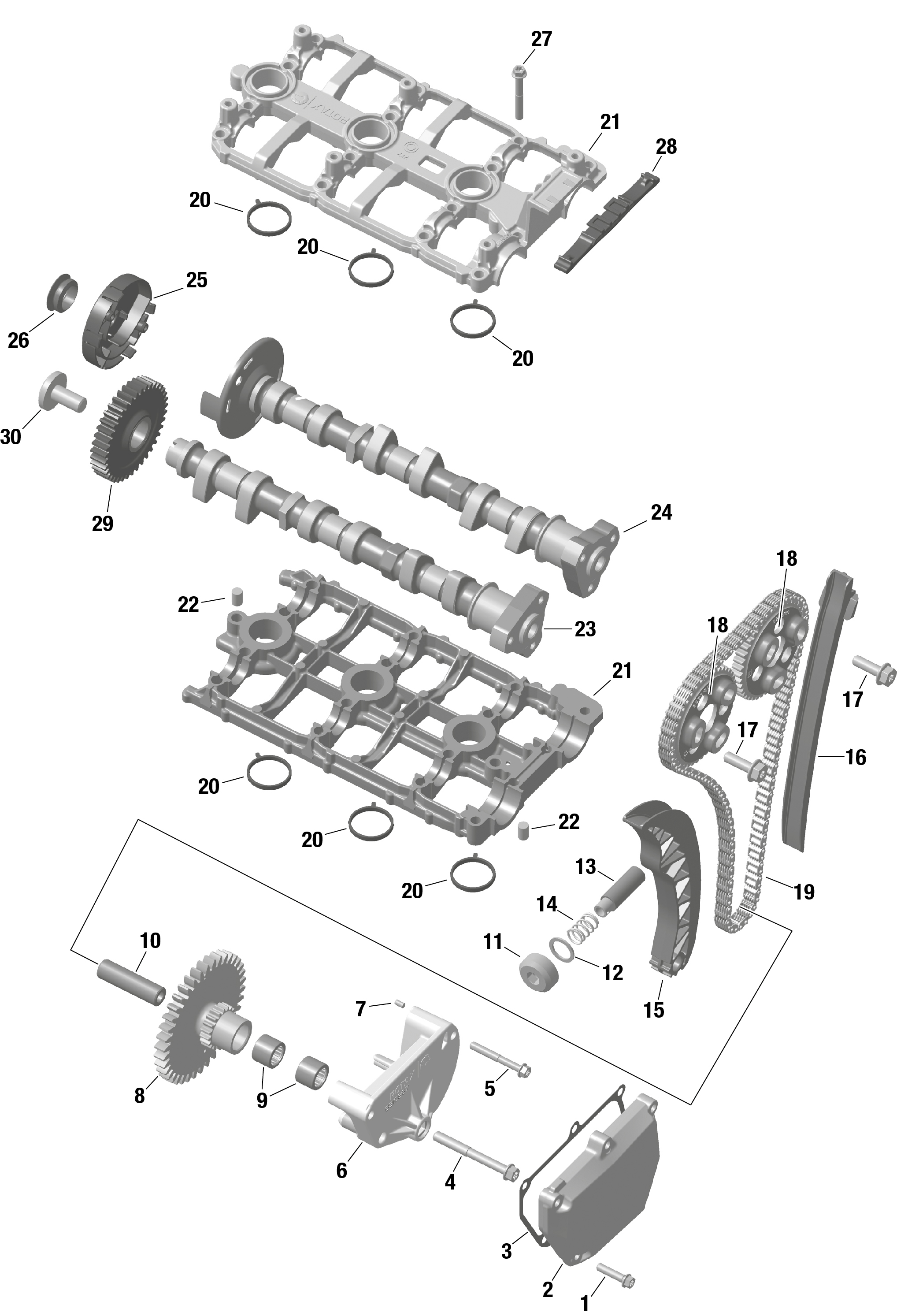 Схема узла: ROTAX - Valve Train