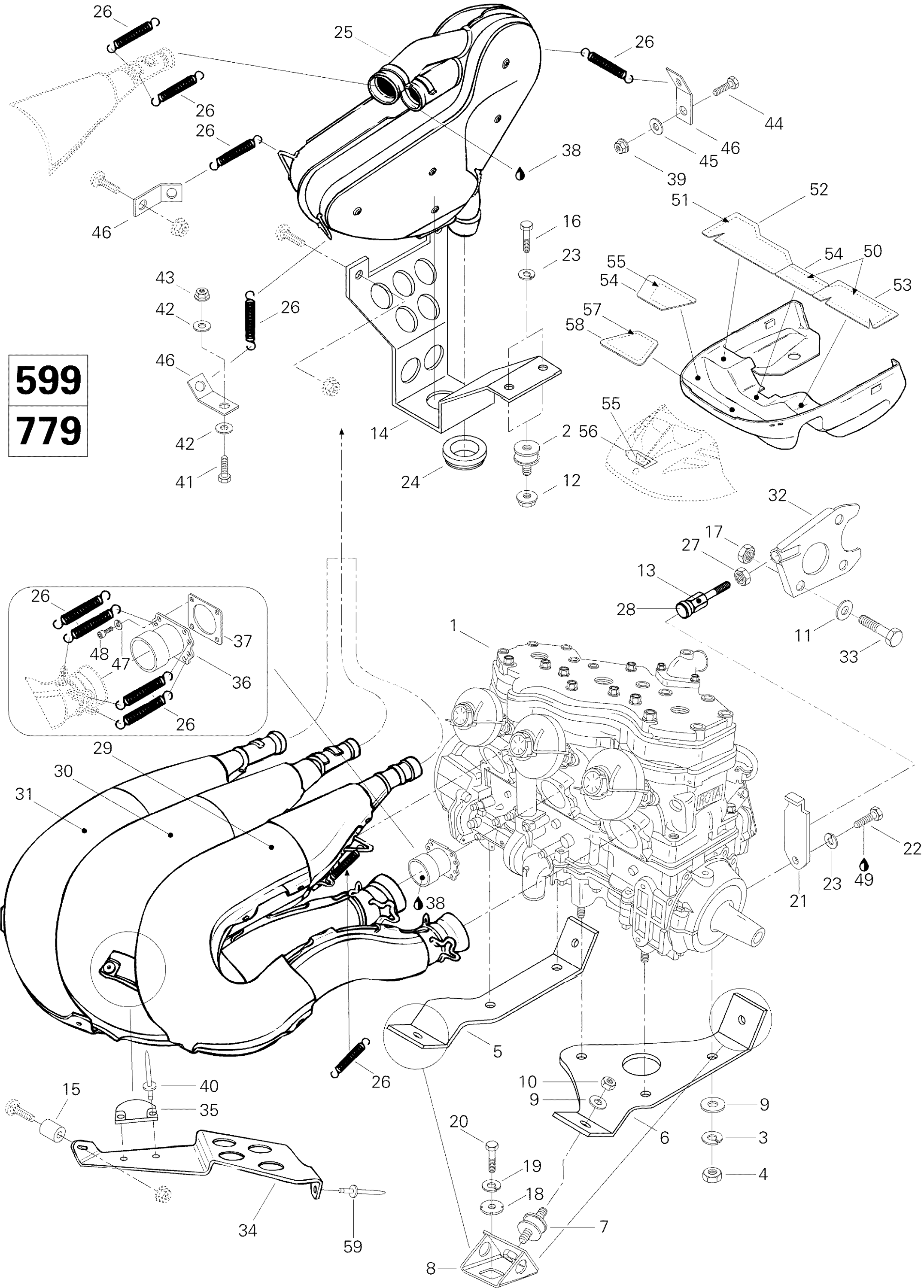 Engine And Engine Support 599