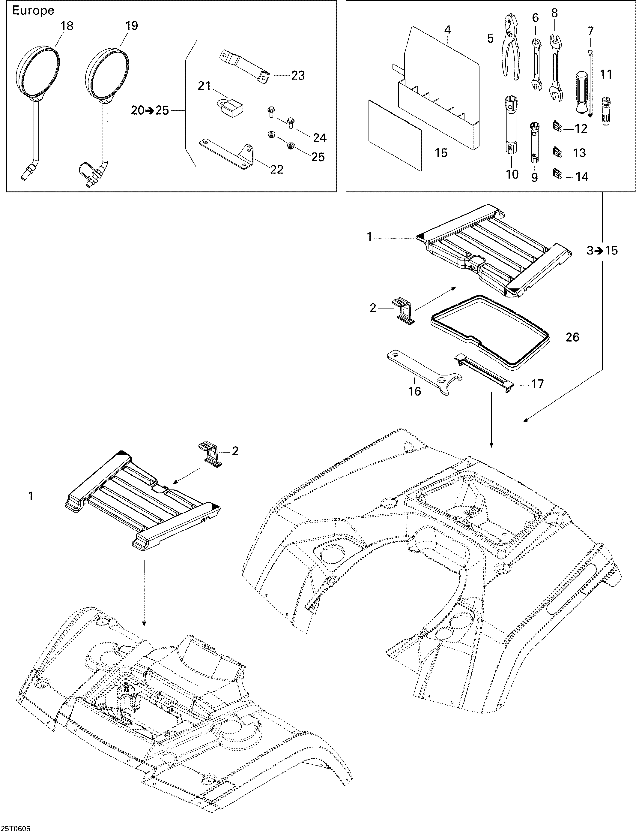 Front and Rear Trays