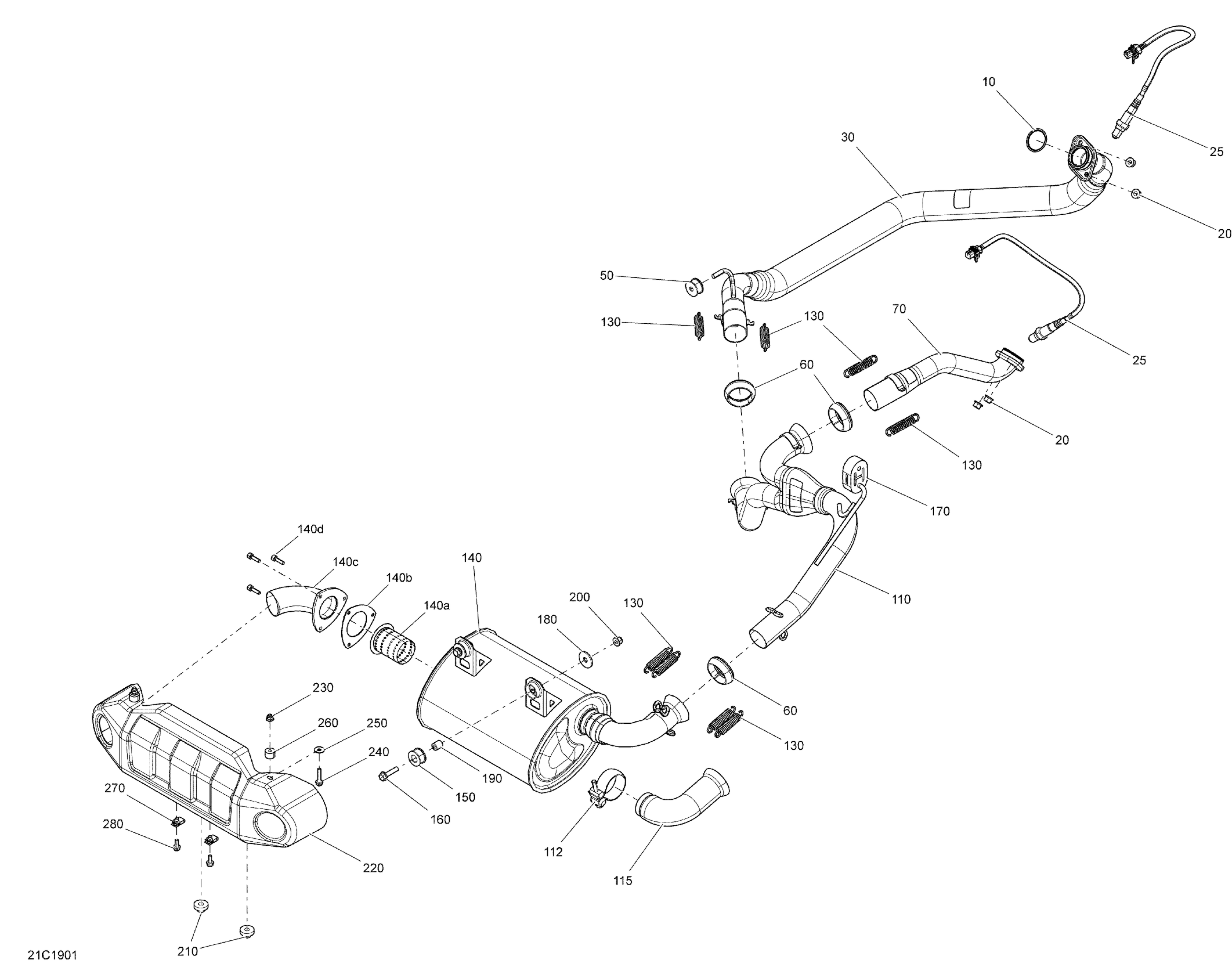 Exhaust - 1000R EFI