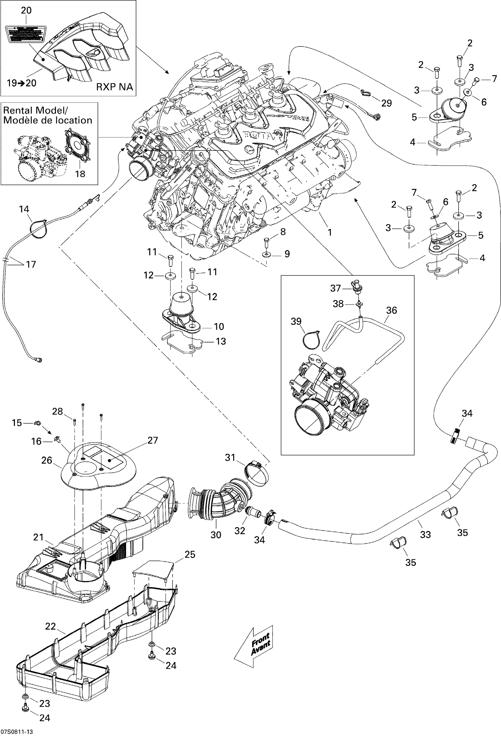 Engine And Air Intake Silencer STD