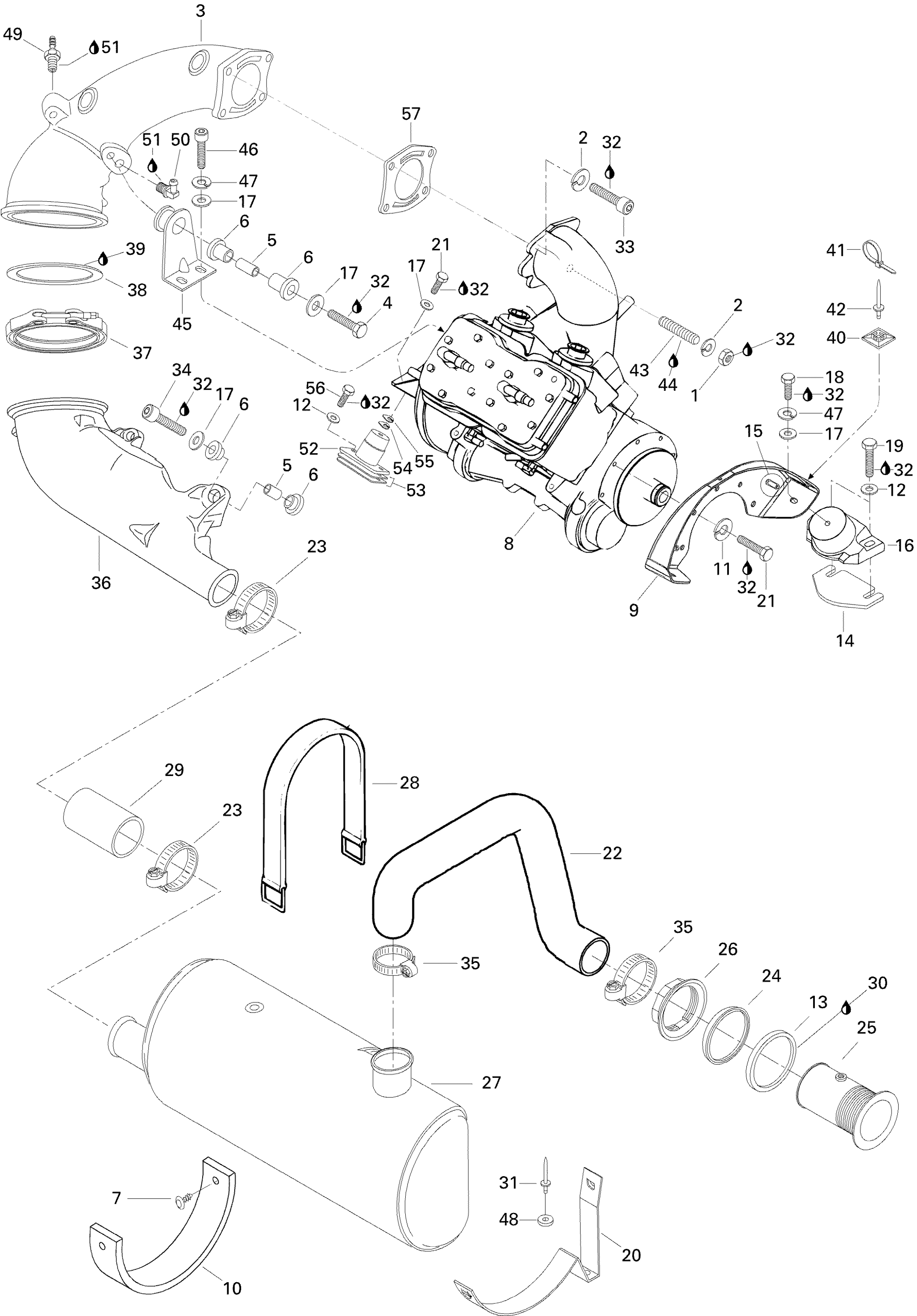 Схема узла: Exhaust System