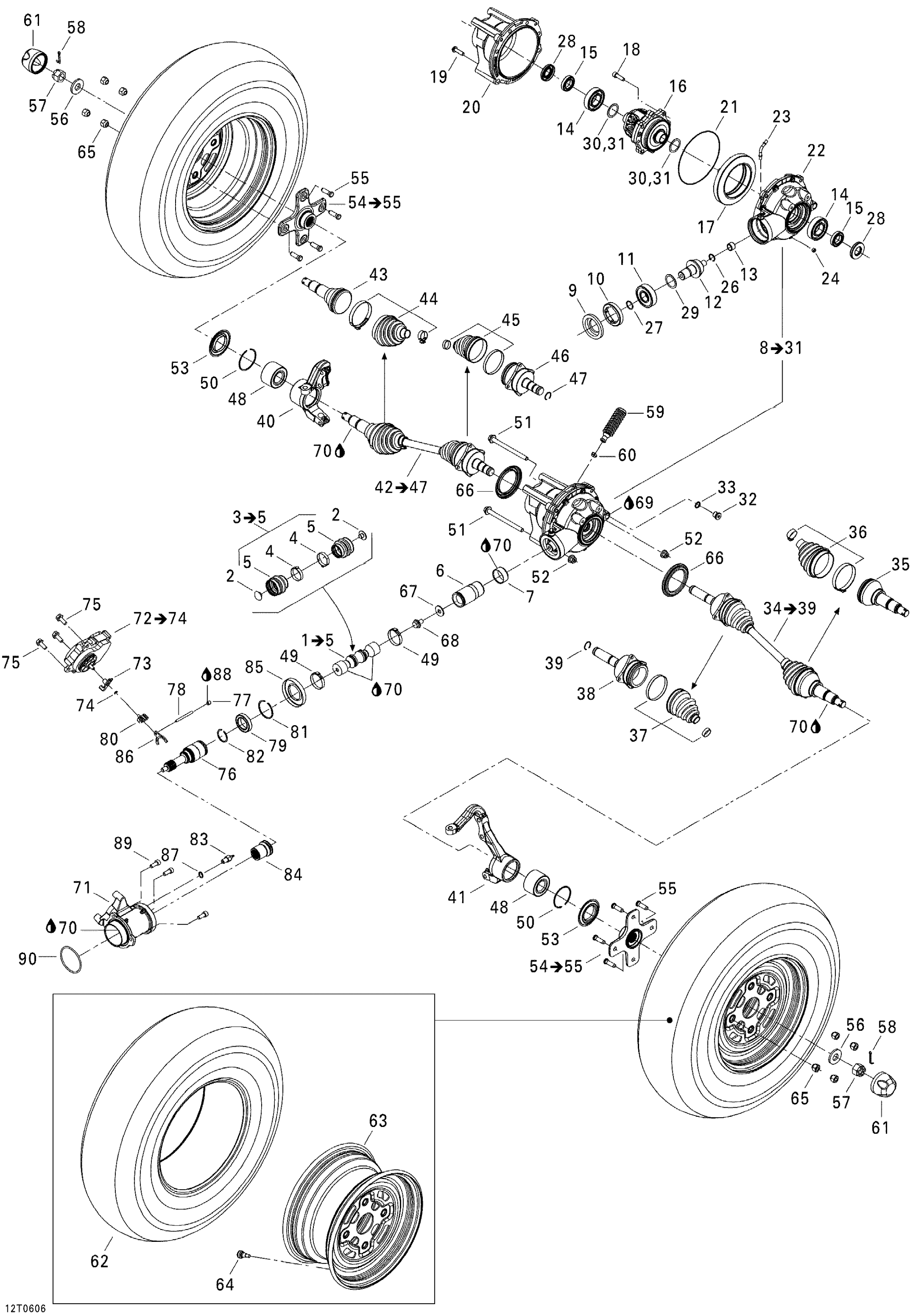 Drive System, Front, STD