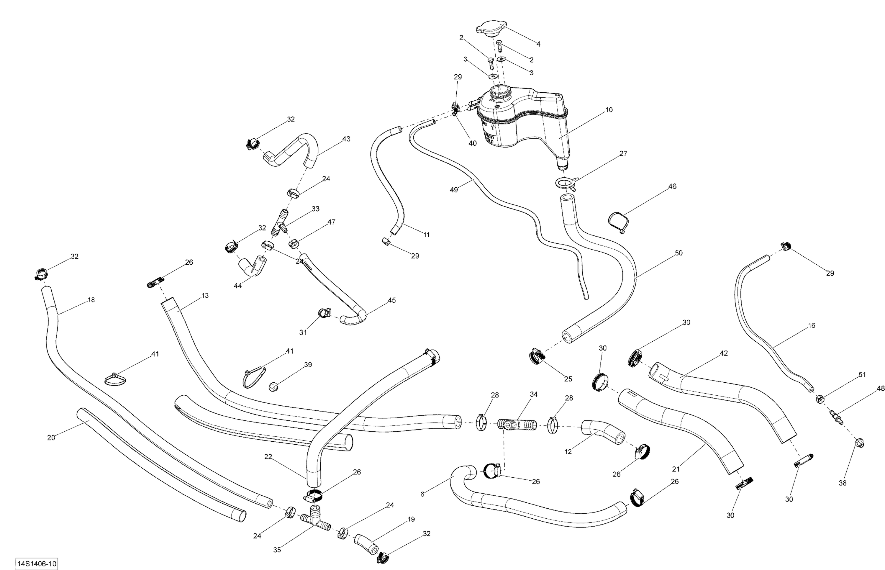 Схема узла: Cooling System _14S1406