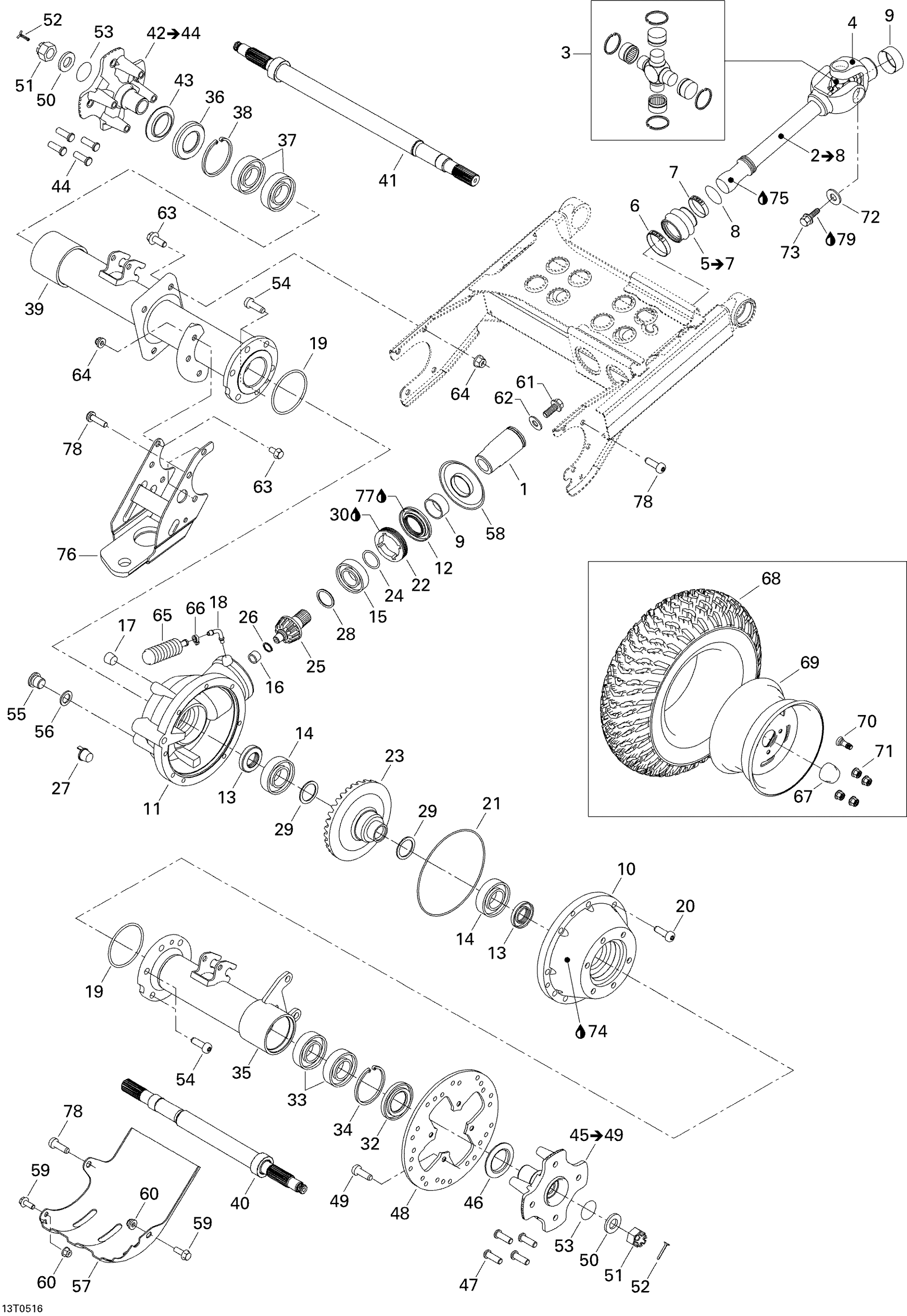 Drive System, Rear