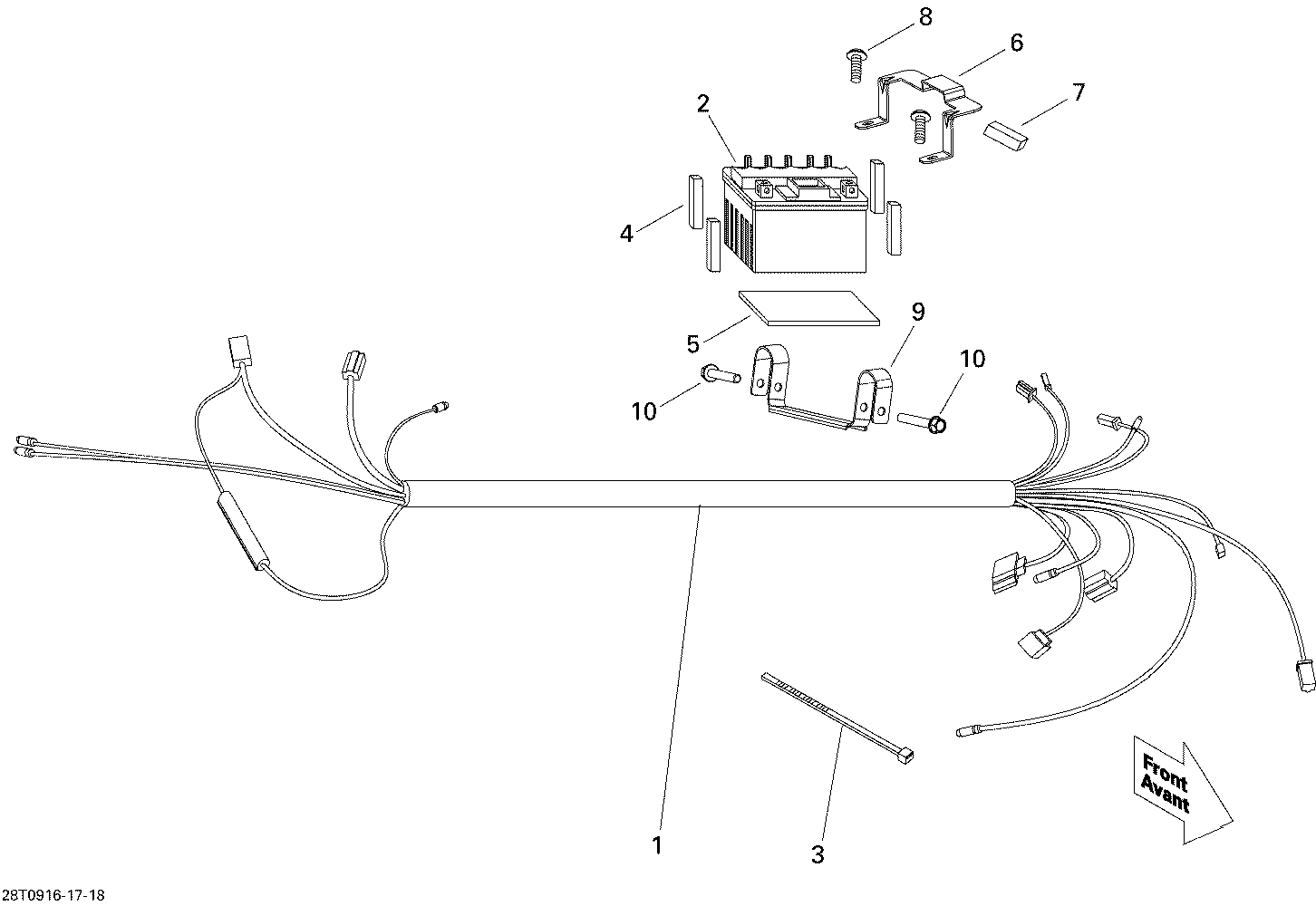 Main Harness and Battery