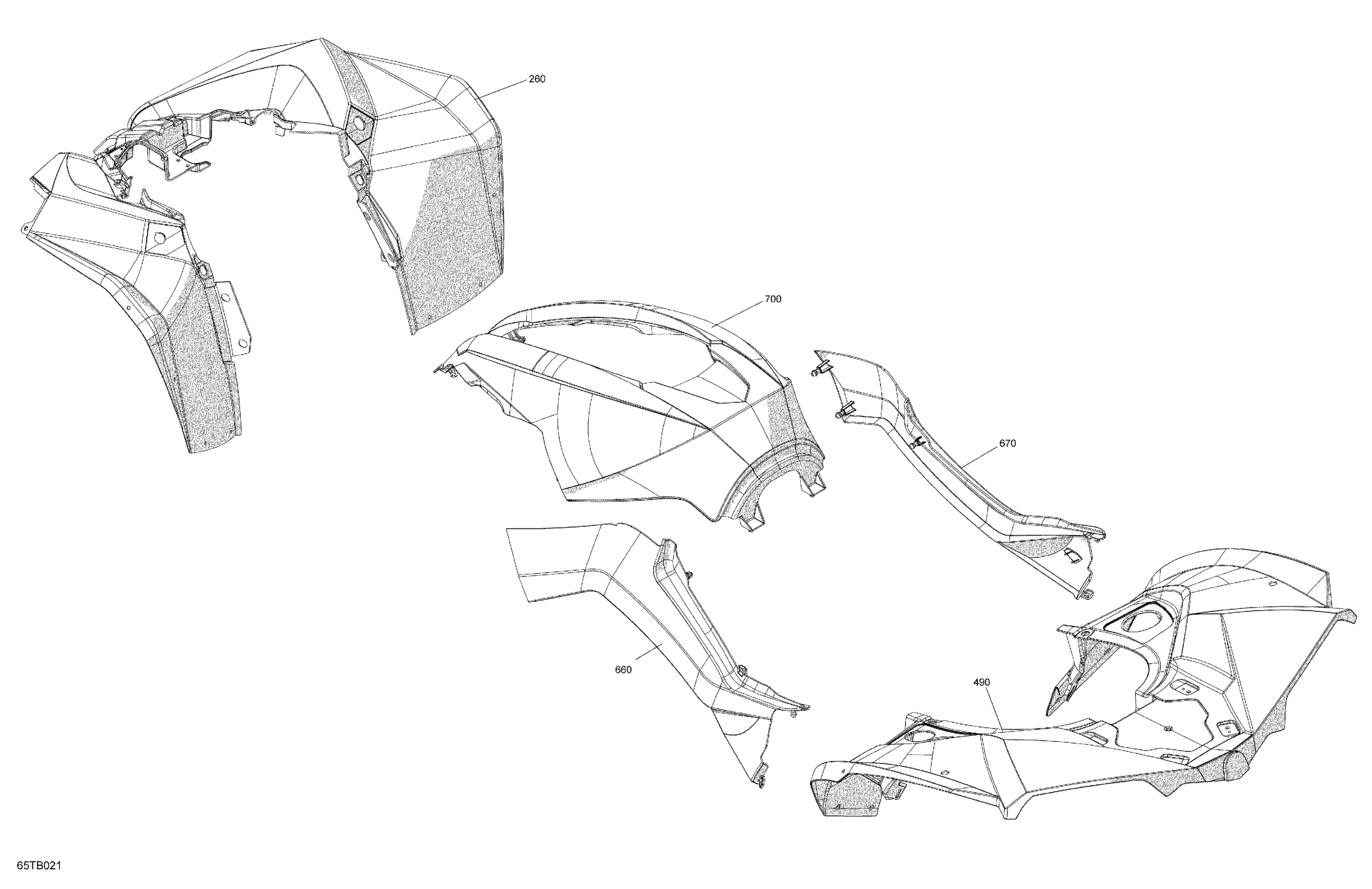 Схема узла: Body - Fender Kit